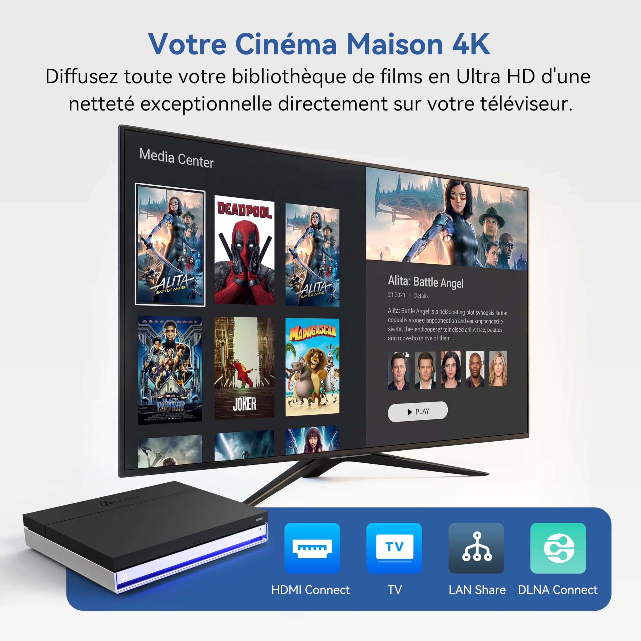 LincStation N2 NAS 6 Baies Intel N100 Quad-Core 16 Go LPDDR5 128 Go eMMC 10GbE 2.5 HDD M.2 NVMe 4K HDMI Stockage en Réseau