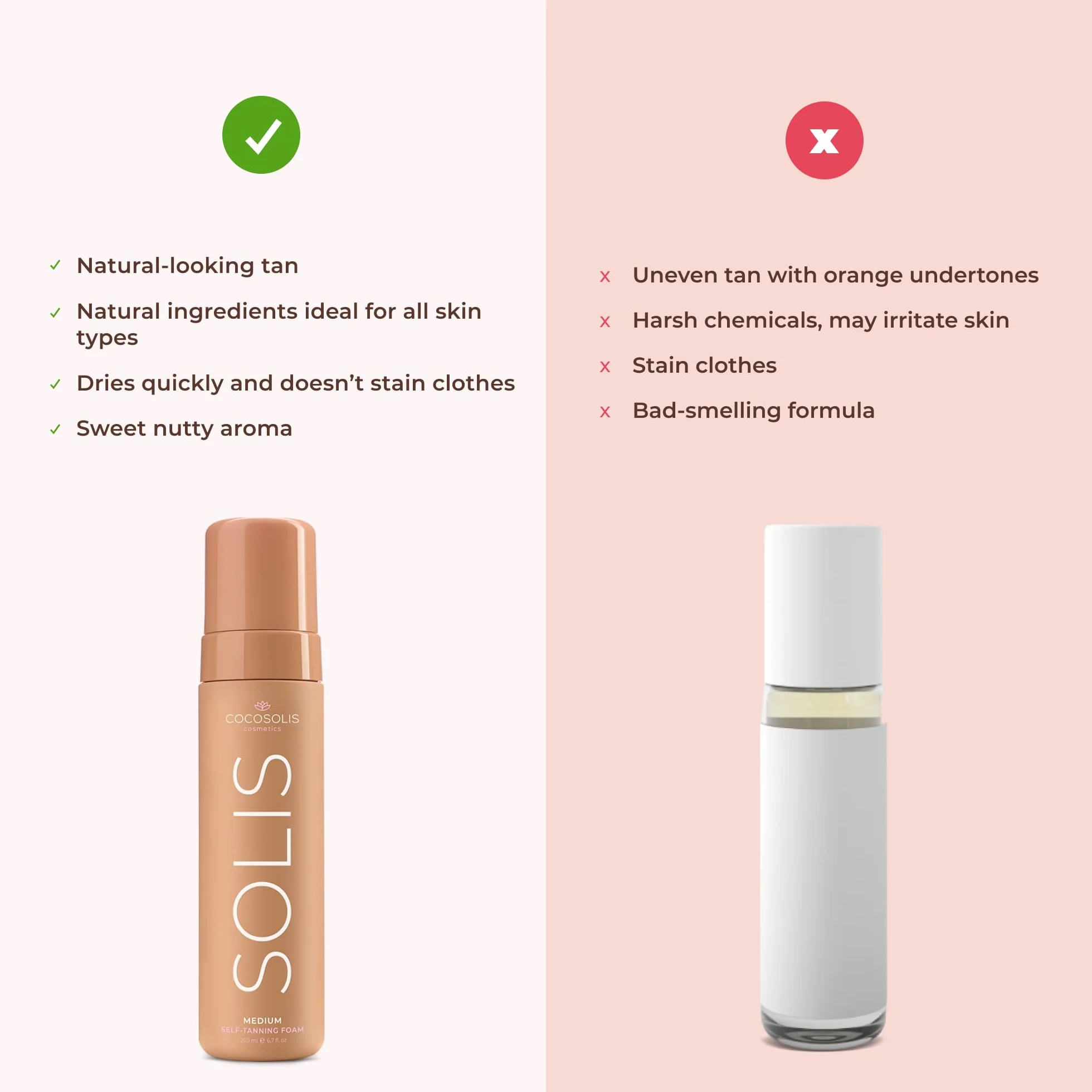 COCOSOLIS SOLIS Medium autobronzant mousse visage corps DHA végétal 200 ml