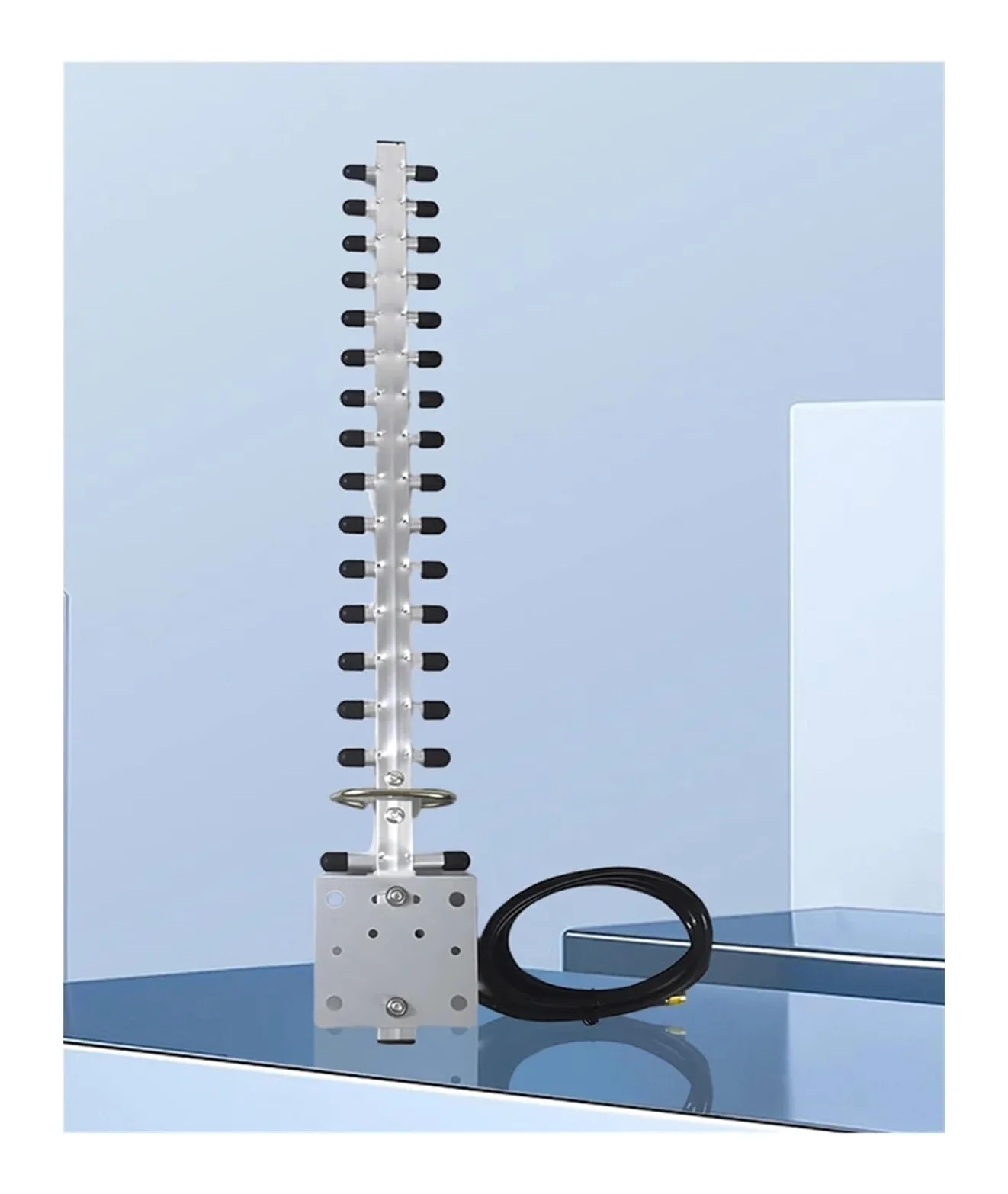 Antenne WiFi 25dBi À Gain Élevé for L'extérieur | Conception directionnelle, connecteur RP-SMA, résistant aux intempéries, couverture longue portée, for routeurs/modems