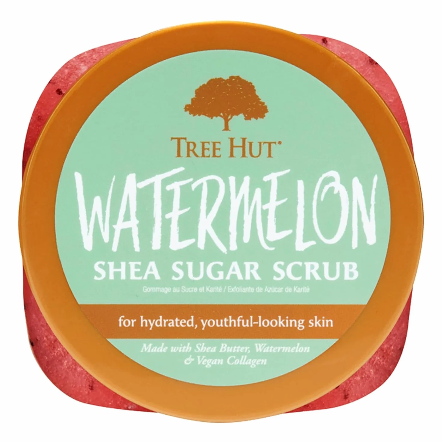 TREE HUT Watermelon Shea Sugar Scrub Exfoliante Corporal de Azúcar Natural 510 gramos