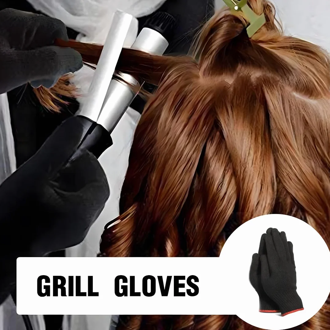 Gants Contre La Chaleur De Protection Professionnels pour Coiffure 2 Pièce
