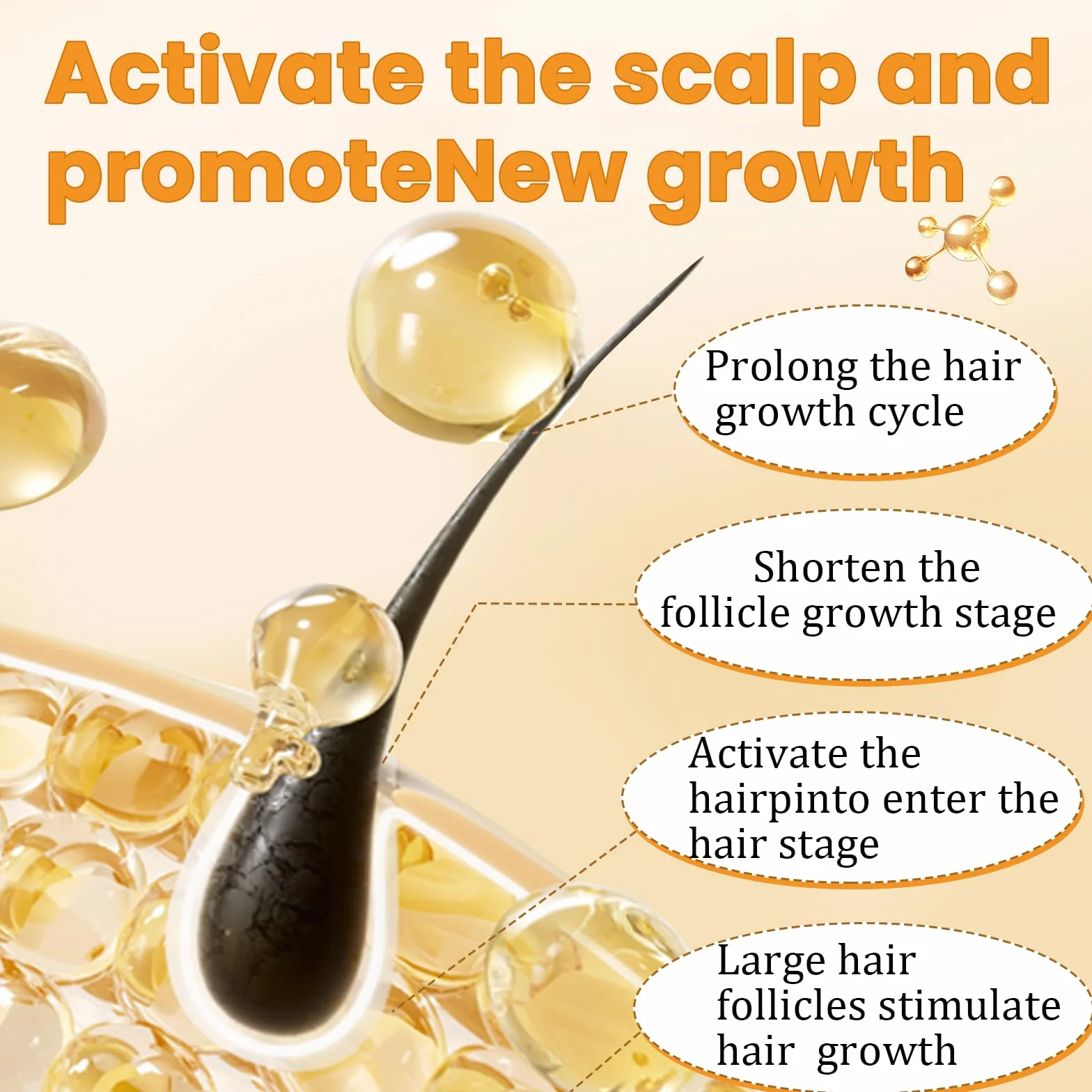Crème de Réparation pour Alopécie 100g, Soin Cuir Chevelu, Cheveux Épais