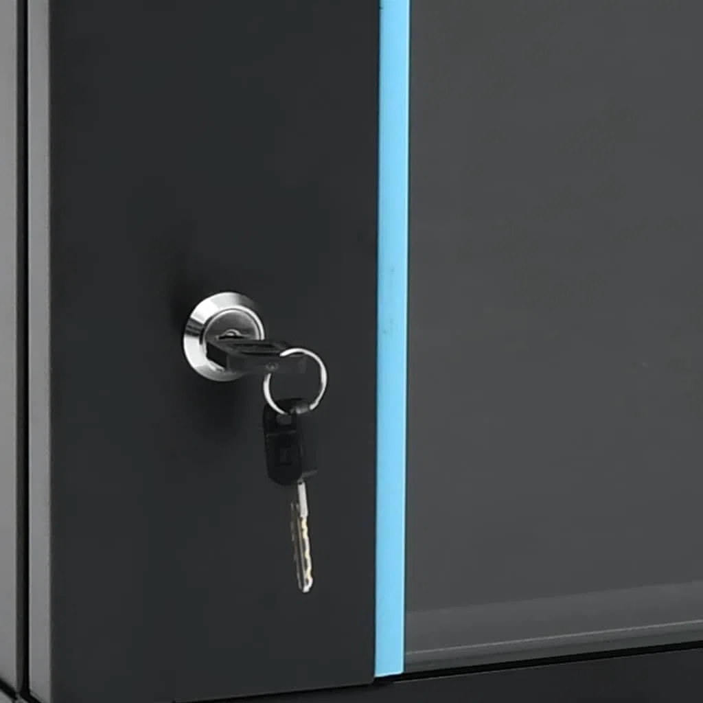 Coffret de réseau Mural 6U 19" IP20 600x450x350 mm, Armoire de Brassage en Acier laminé à Froid pour routeur et Modem Fibre, Baie de données avec Porte verrouillable et Panneaux