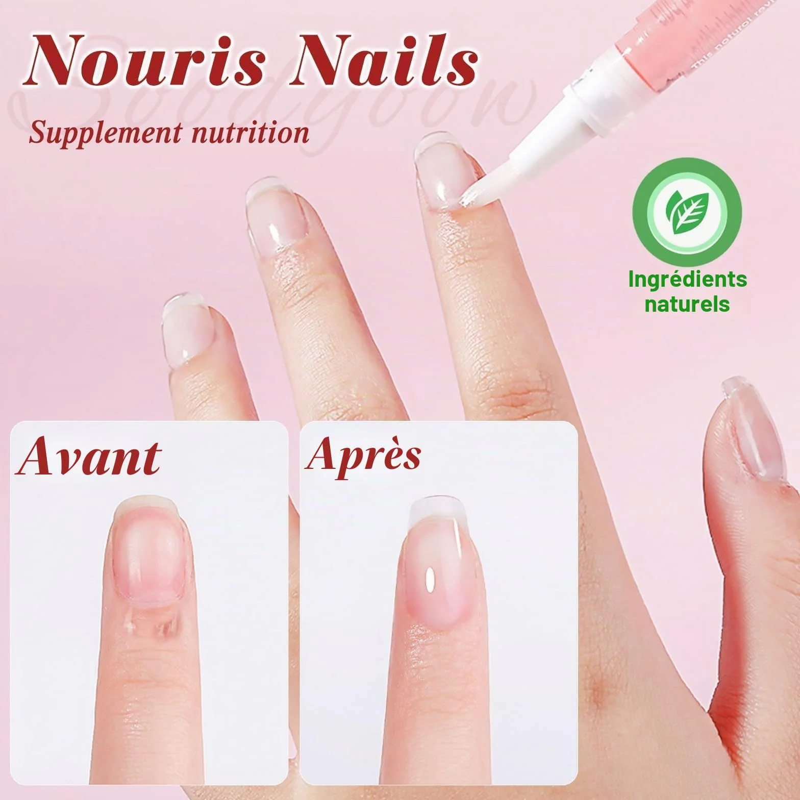 Huile Cuticules Ongles Stylo, 8 Pcs Mix Taste avec 8 Parfums, Soin Nutrition Ongles