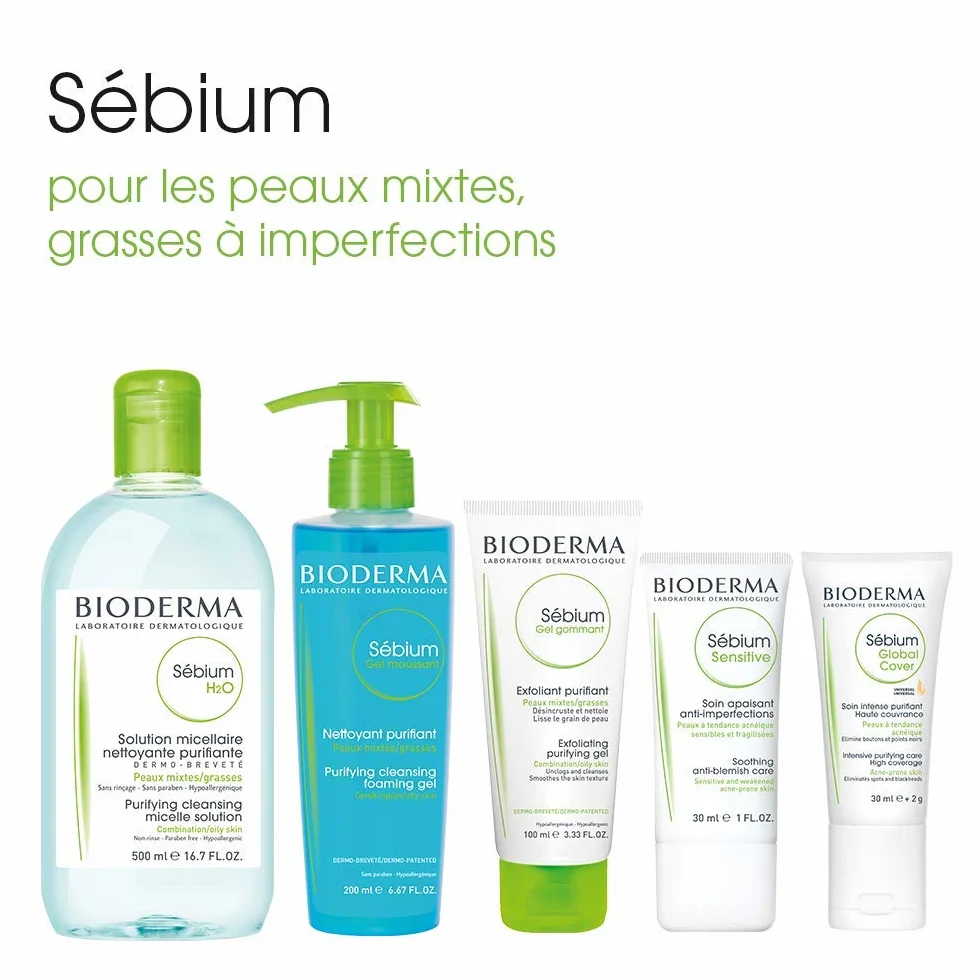 Bioderma Sébium H2O Solution Micellaire 2 x 500 ml