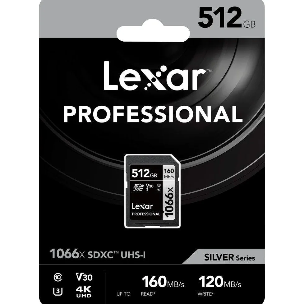 LEXAR Carte SDXC 512Go 1066x V30 U3