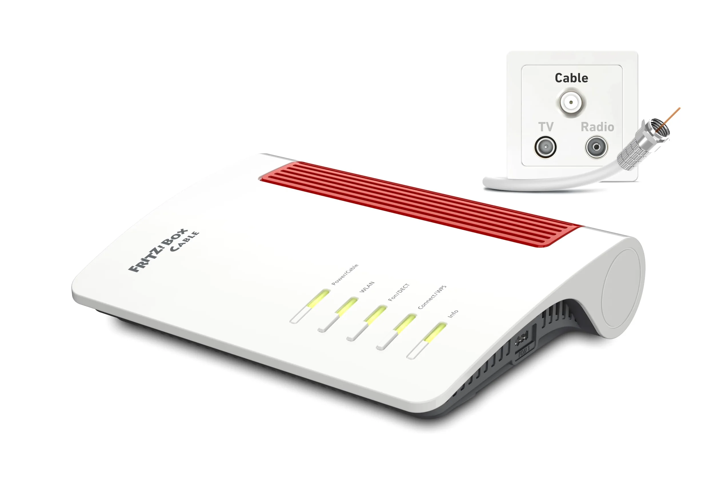 AVM Fritz!Box 6670 routeur sans Fil Bi-Bande (2,4 GHz / 5 GHz) Blanc