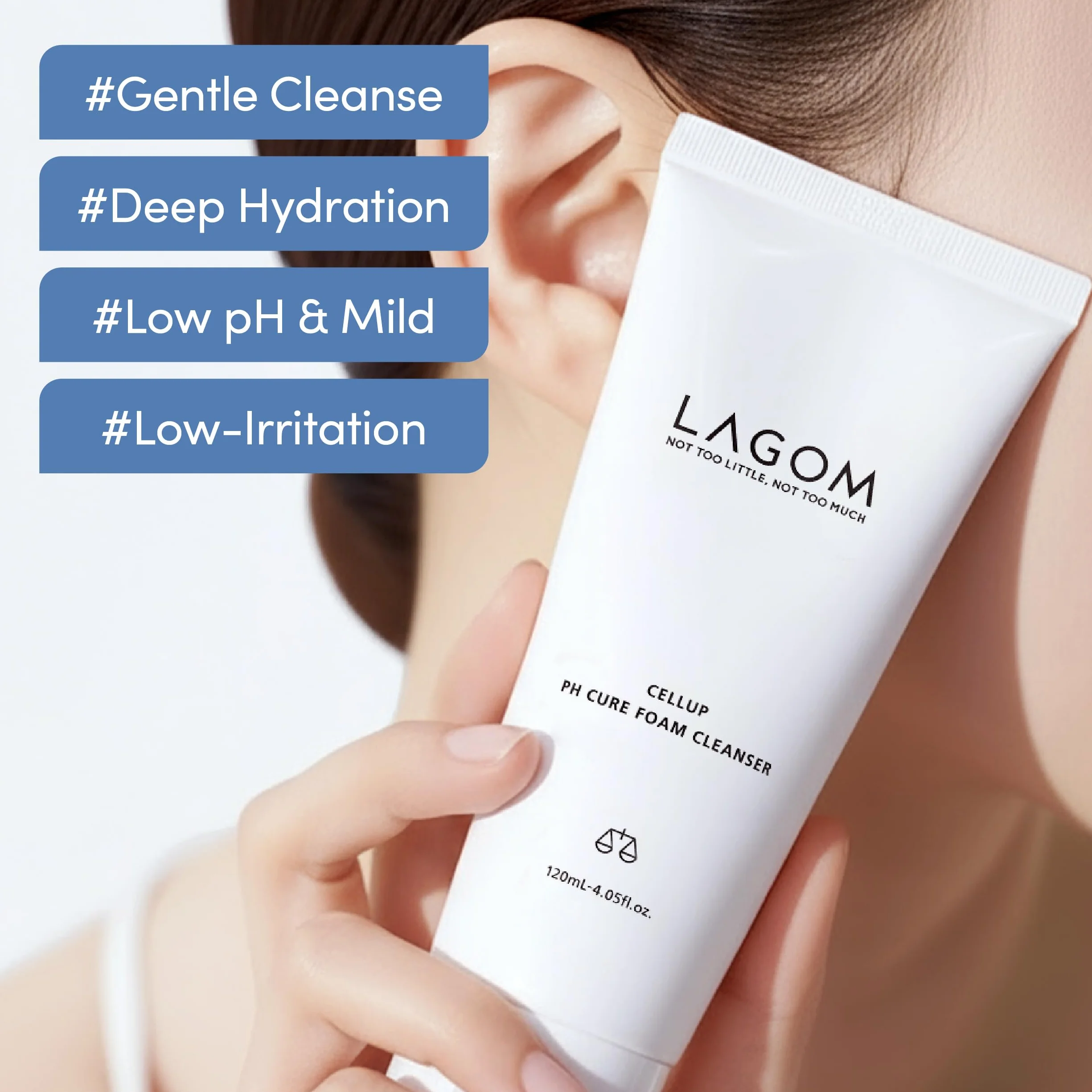 Lagom Cellup PH Cure Foam Cleanser - Skin PH Balancing Foam Cleanser KBeauty