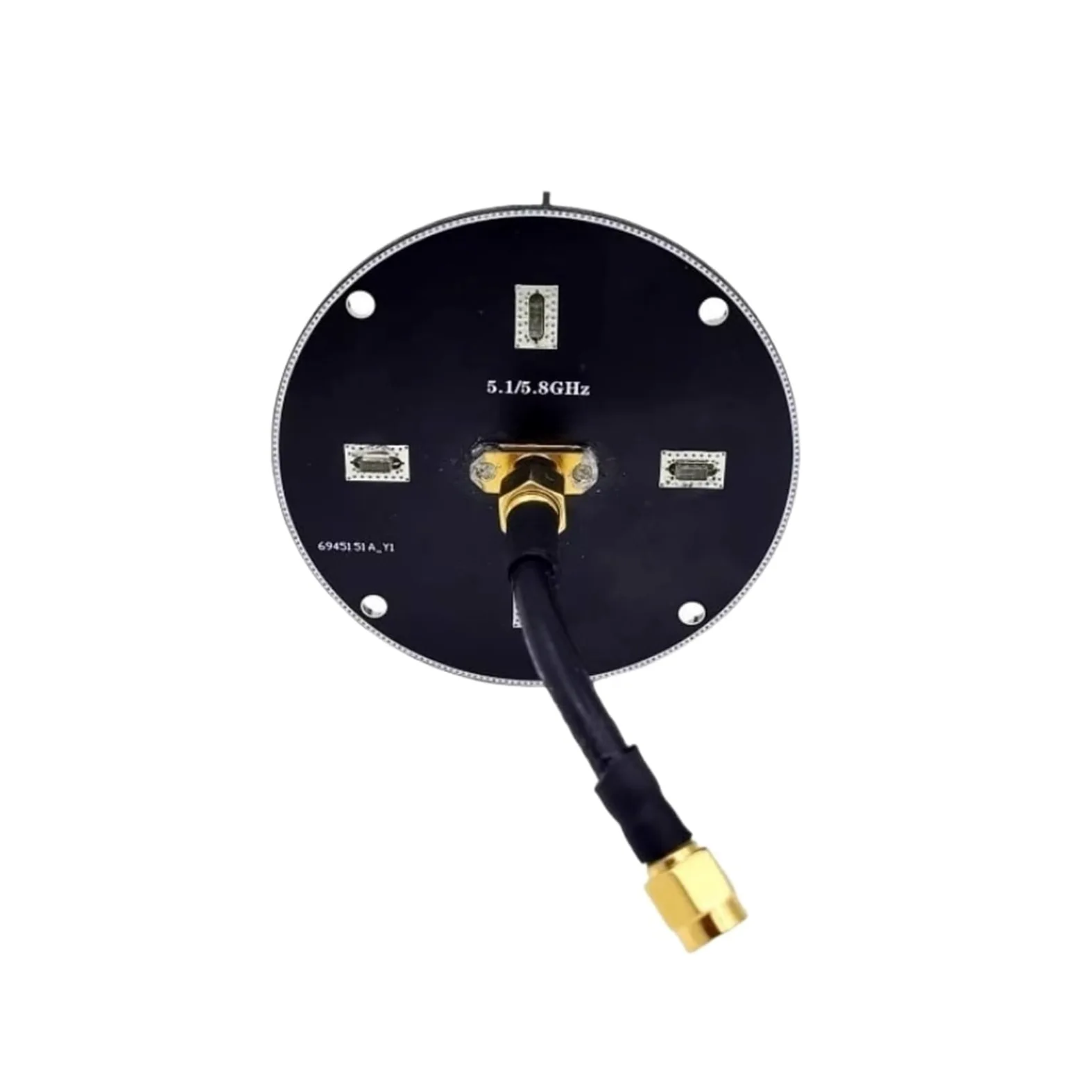 Antenne Directionnelle 5,8G 12,8 DBi SMA | Hélicoïdal à gain élevé, 5800MHz, longue portée, RP-SMA, compact, for drone RC(RHCP-SMA-M)