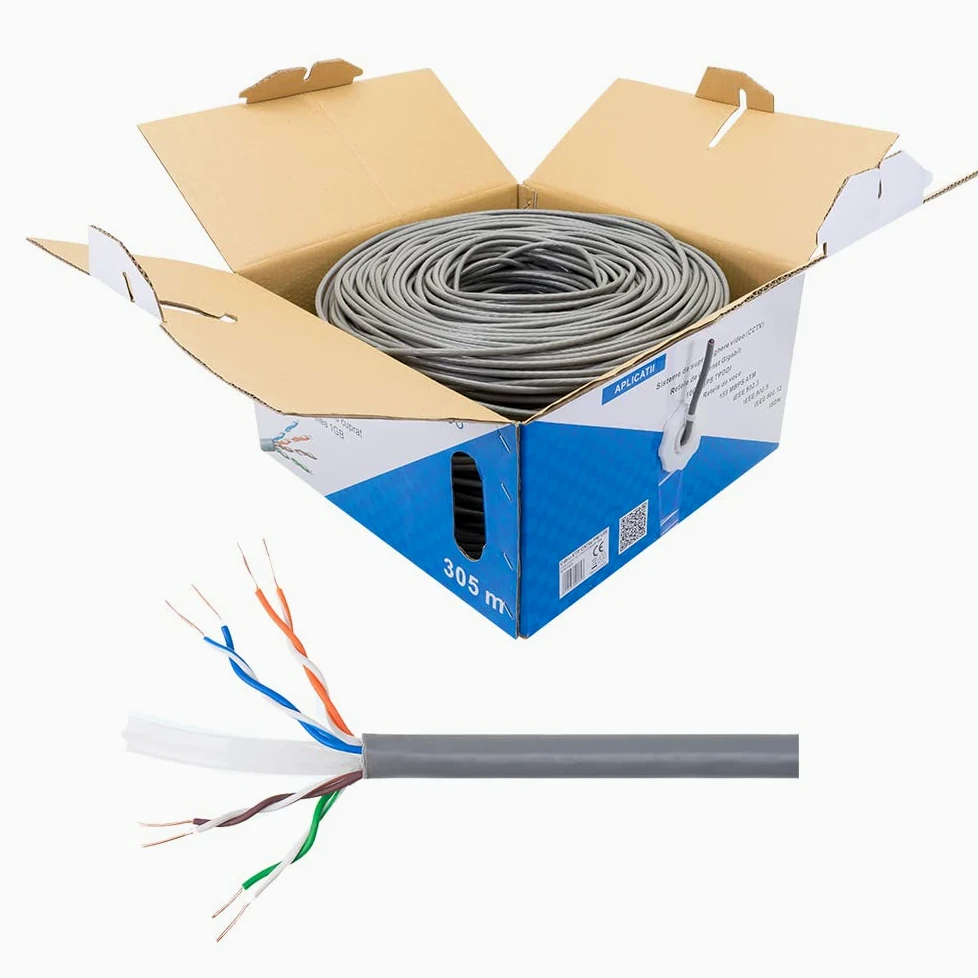 PNI Câble ethernet/LAN 305 m Cat6 U06 pour Internet 1 Gigabit/système de surveillance