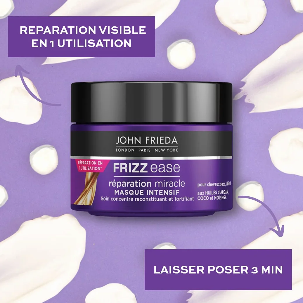 JOHN FRIEDA Frizz Ease Masque Intensif Réparation Miracle 250ml