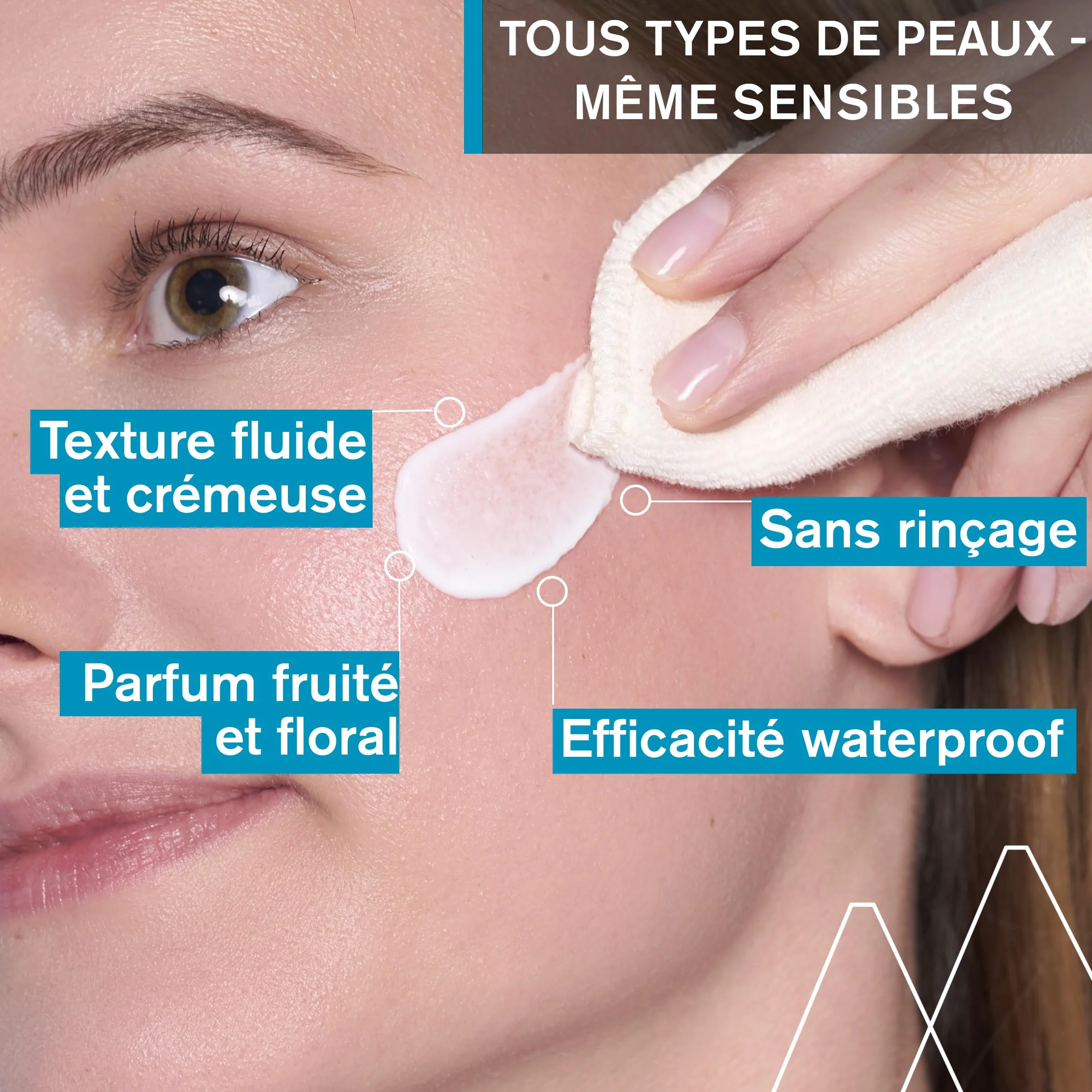 Uriage Lait Démaquillant Visage et Yeux 250 ml Edelweiss Biologique Haute Tolérance