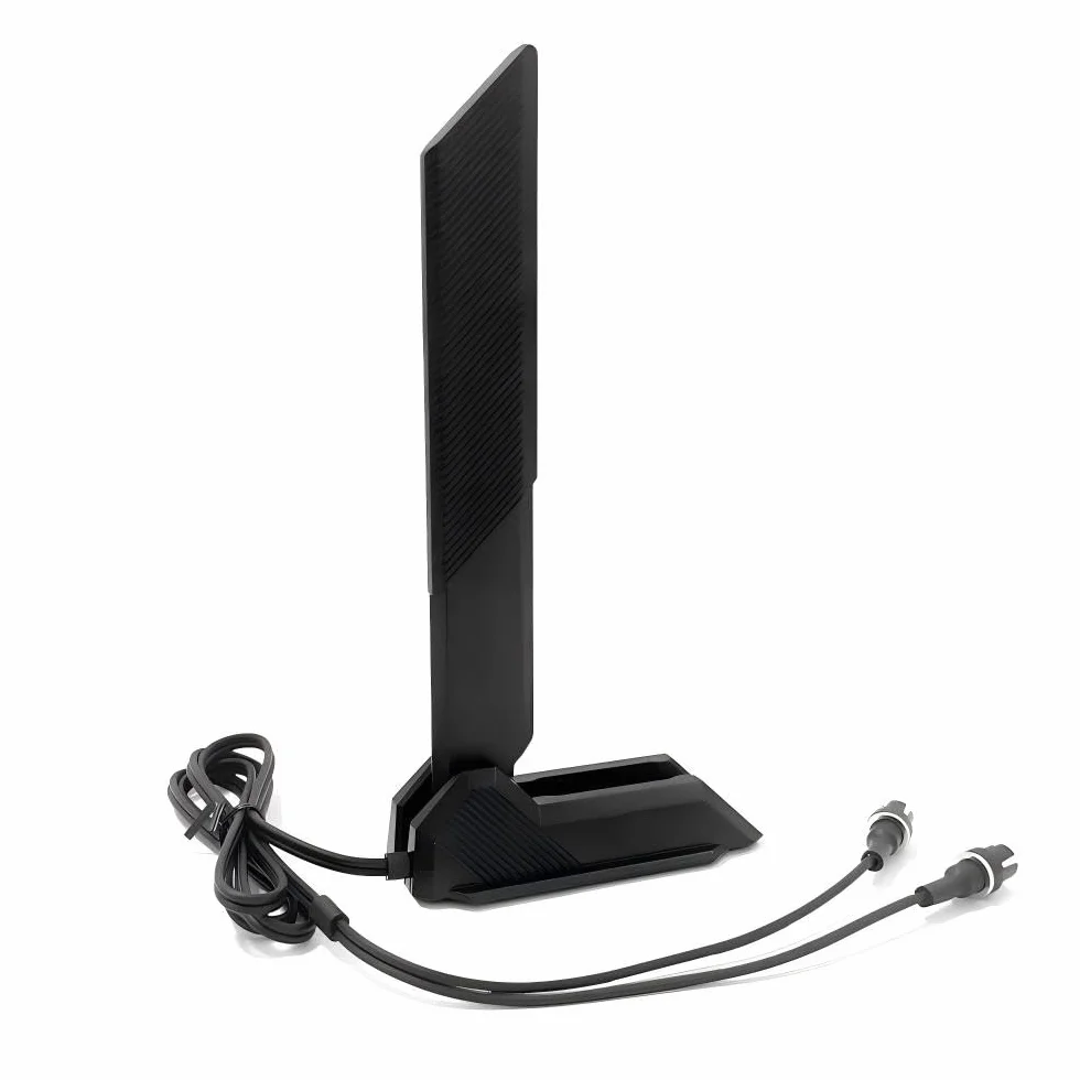 JINTAI Antenne WiFi 7 pour Gigabyte Z890 AORUS Elite, X870E AORUS Master, B860M Gaming X, B850M AORUS Elite, B550M, B650E, TRX50, W790 AI TOP, antenne de base magnétique 5,8 Gbit/s, faible latence