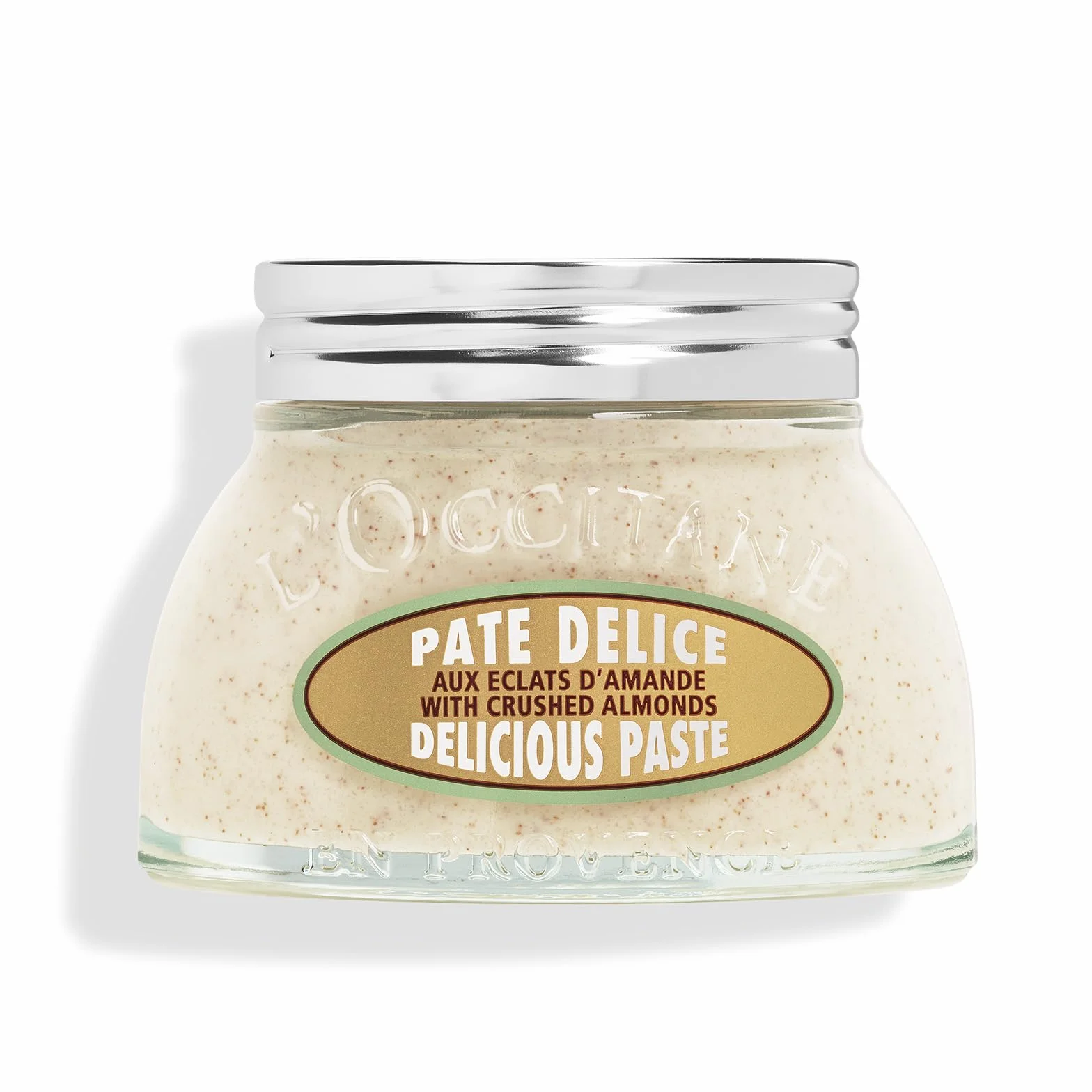 L'OCCITANE Pâte Délice Gommage Corps Amande 200 ml Exfolie et nourrit Fabriqué en France
