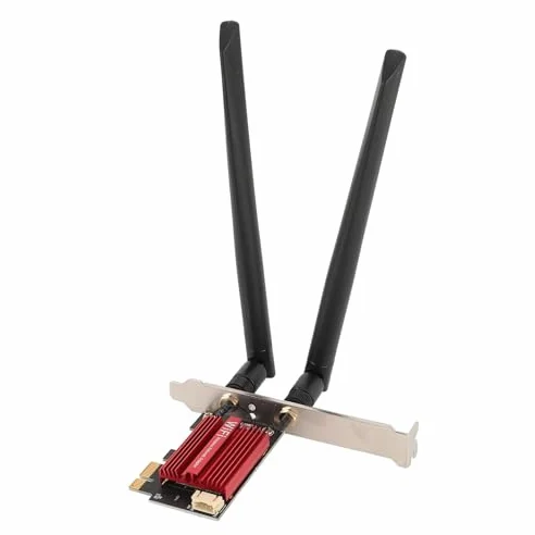 Carte WiFi PCIe WiFi 7 MT7925 Pro, Adaptateur Réseau sans Fil Tri-Bande 2,4 G/5 G/6 G, 5400 Mbps, Bluetooth 5.3, Double Antenne 8 DB, PCIe x1