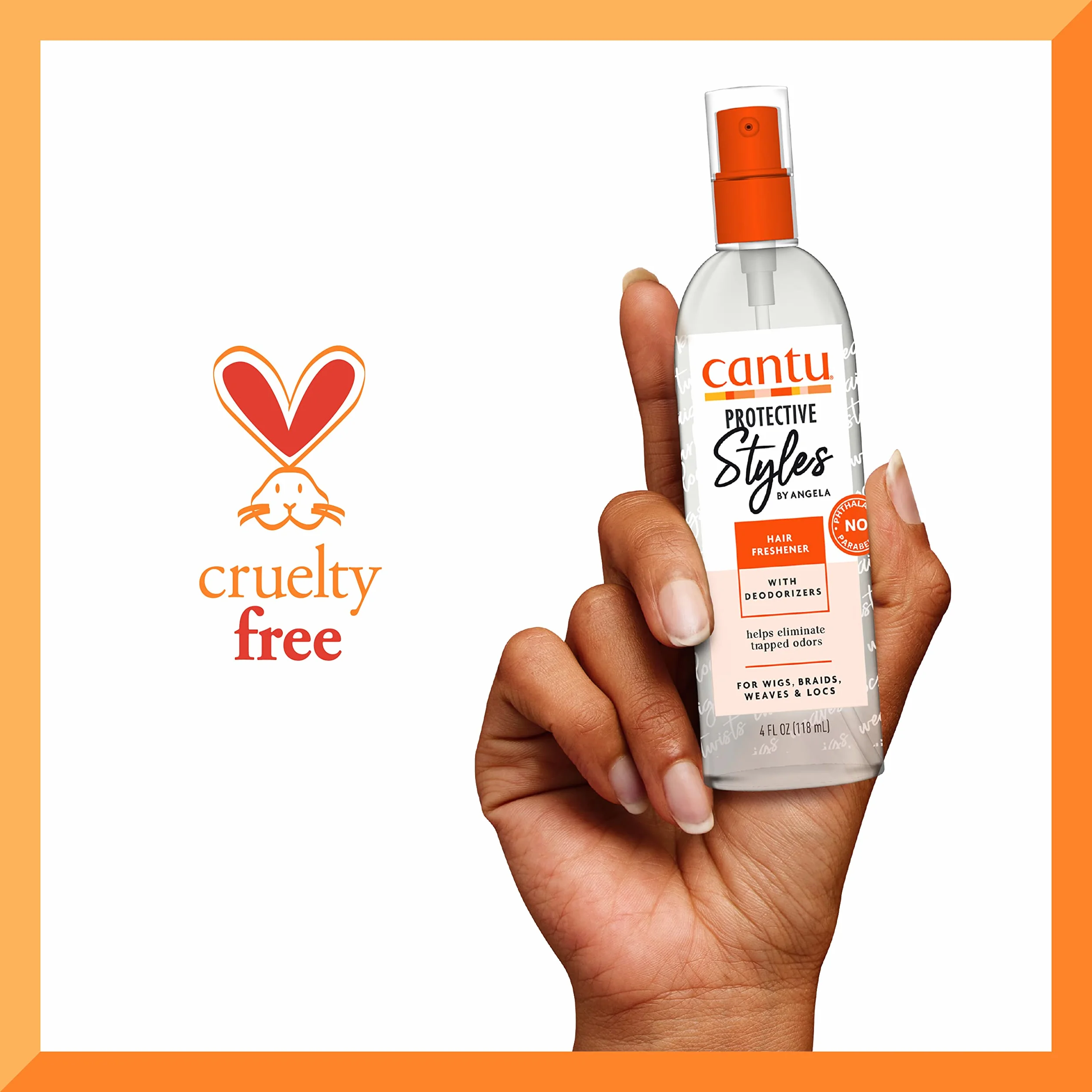 Cantu Protective Styles Brume Rafraîchissante Parfumée 118 ml