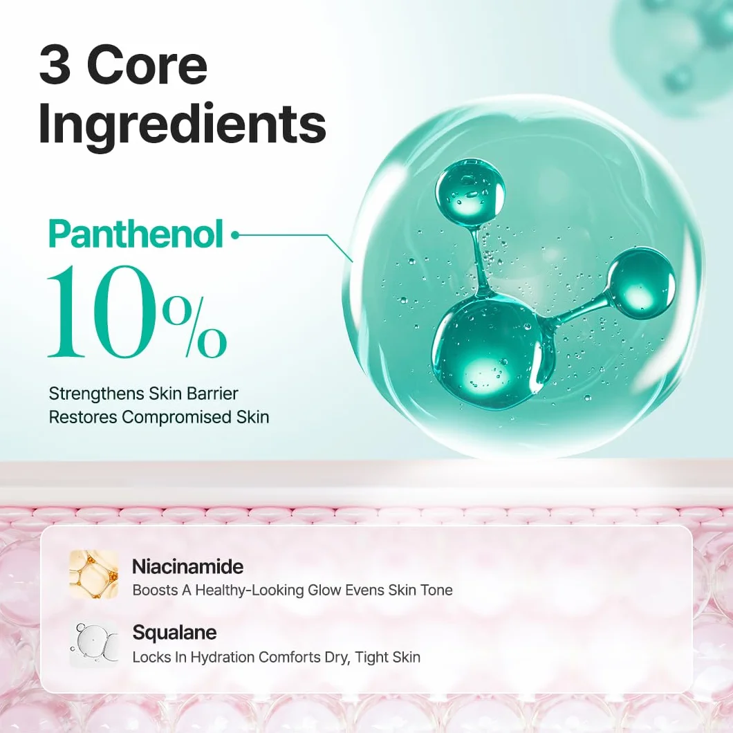 PURITO Mighty Bamboo Panthenol Cream 3.38 fl oz Post-Acne Moisturizer Silicone-Free Non-Comedogenic Vegan Korean Skincare