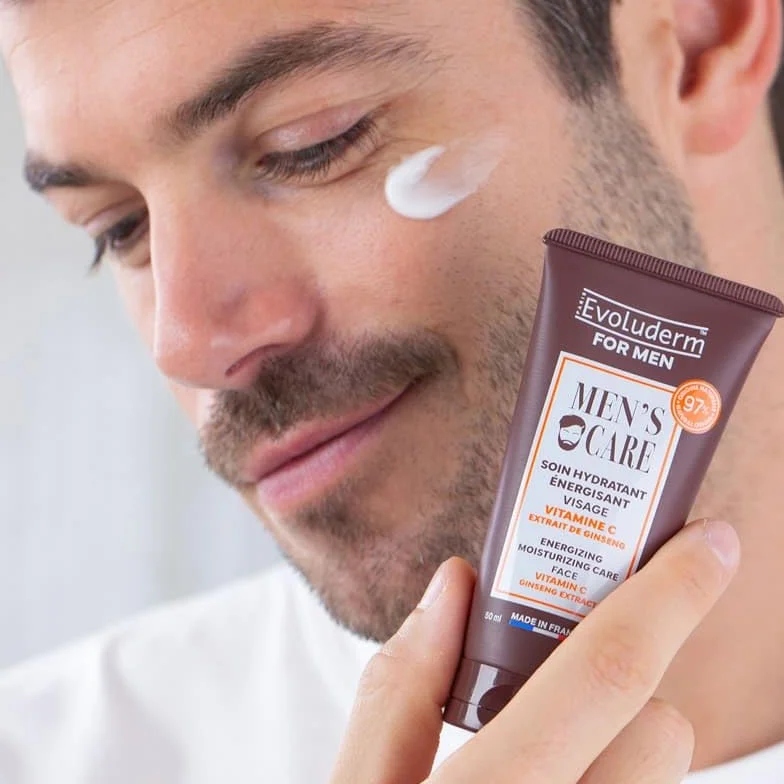 EVOLUDERM Coffret Soin Visage Homme 3 produits Ingrédients d'Origine Naturelle Végan