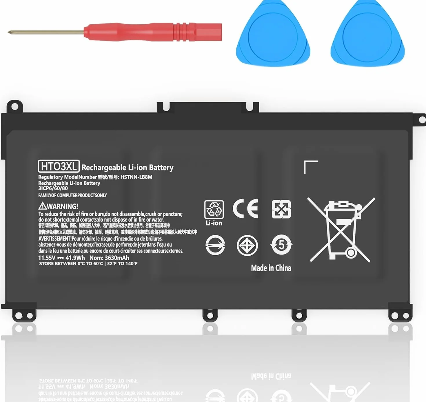 Batterie HP Pavilion 14-CE 15-CS 17-by HT03XL TF03XL 11.55V 3630mAh
