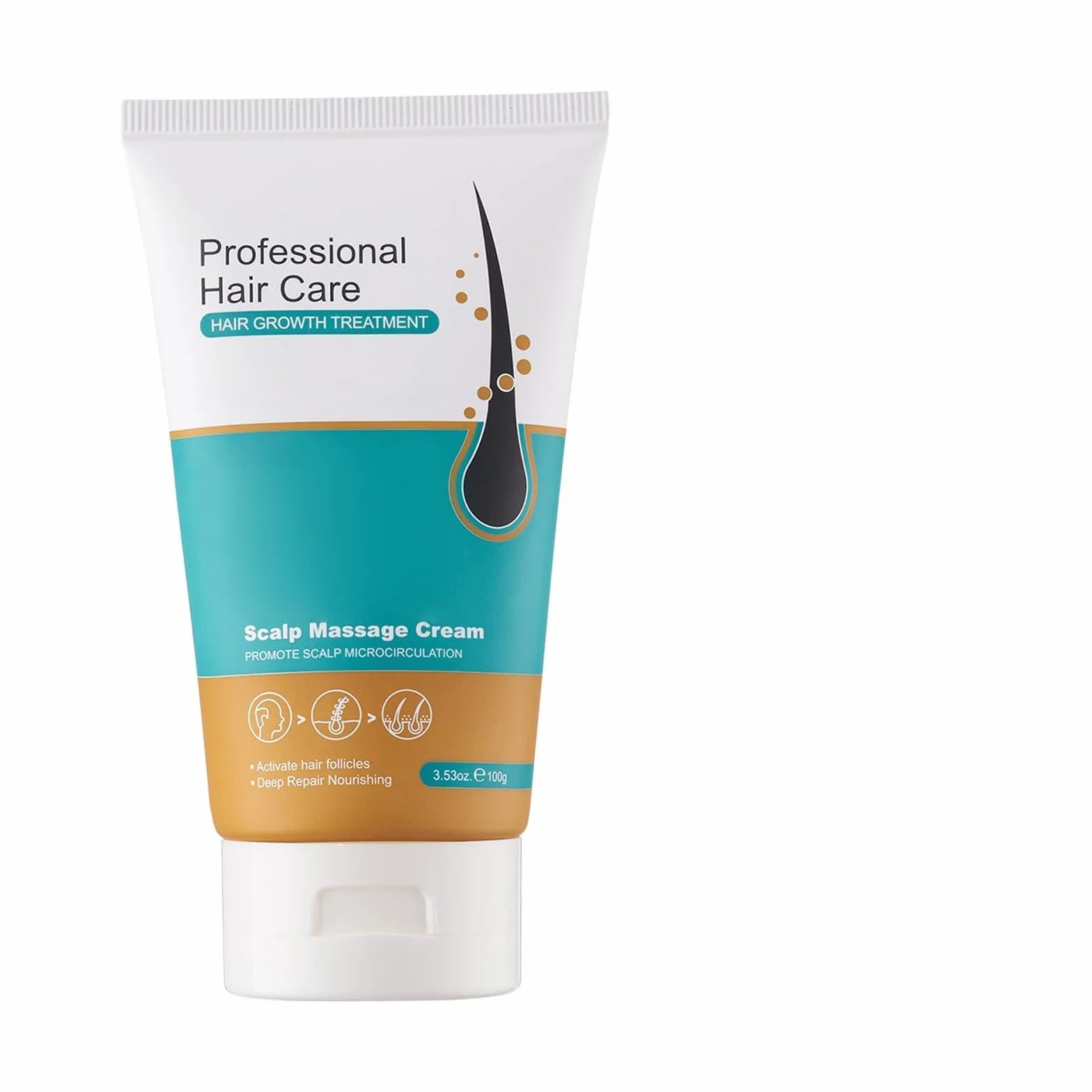 Crème de Réparation pour Alopécie 100g, Soin Cuir Chevelu, Cheveux Épais