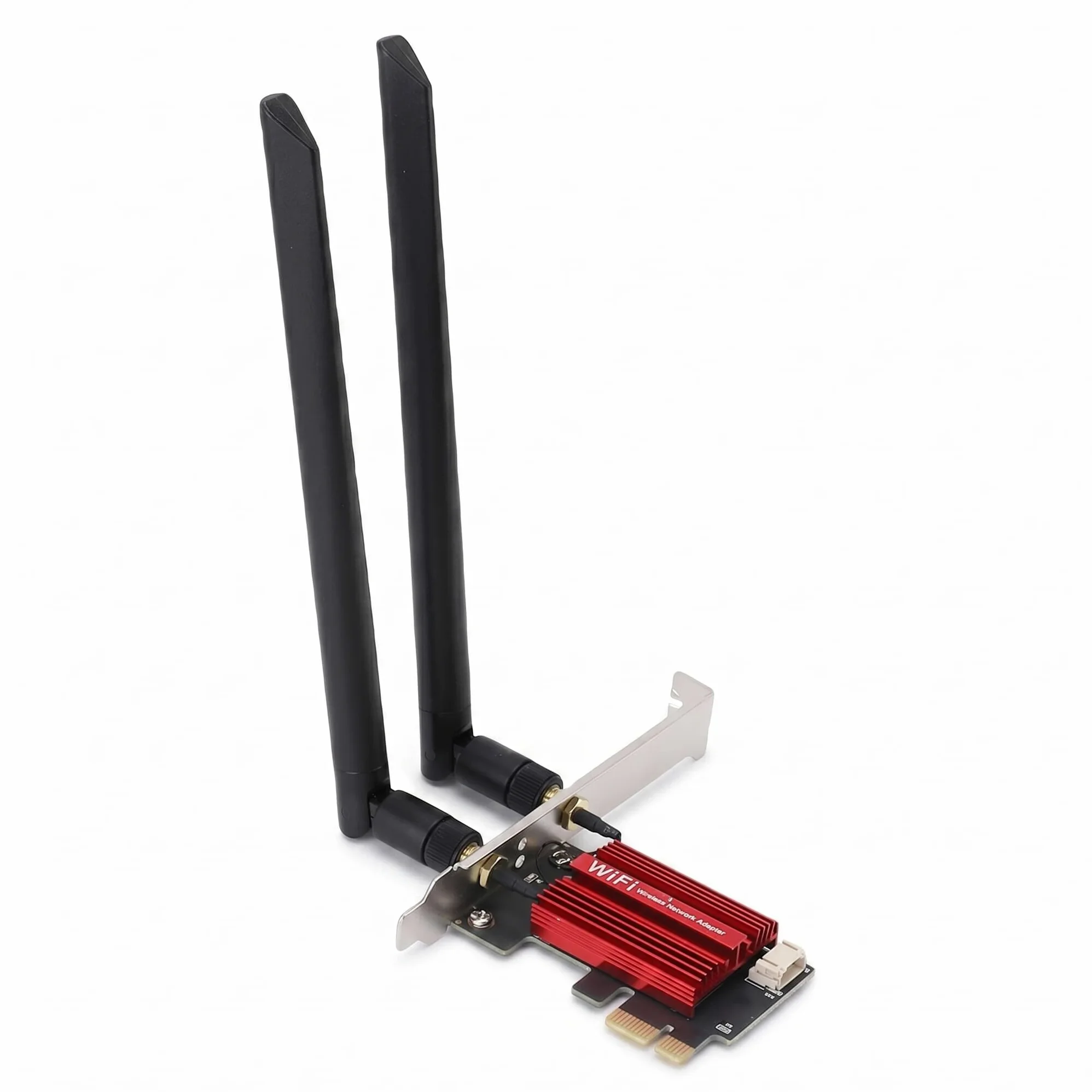 Bewinner Carte WiFi 6E PCIe 4200Mbps Adaptateur Tri-Bande 6GHz 5GHz 2.4GHz avec Bluetooth 5.2 OFDMA MU-MIMO pour Jeux et Vidéos 4K/8K Haute Performance