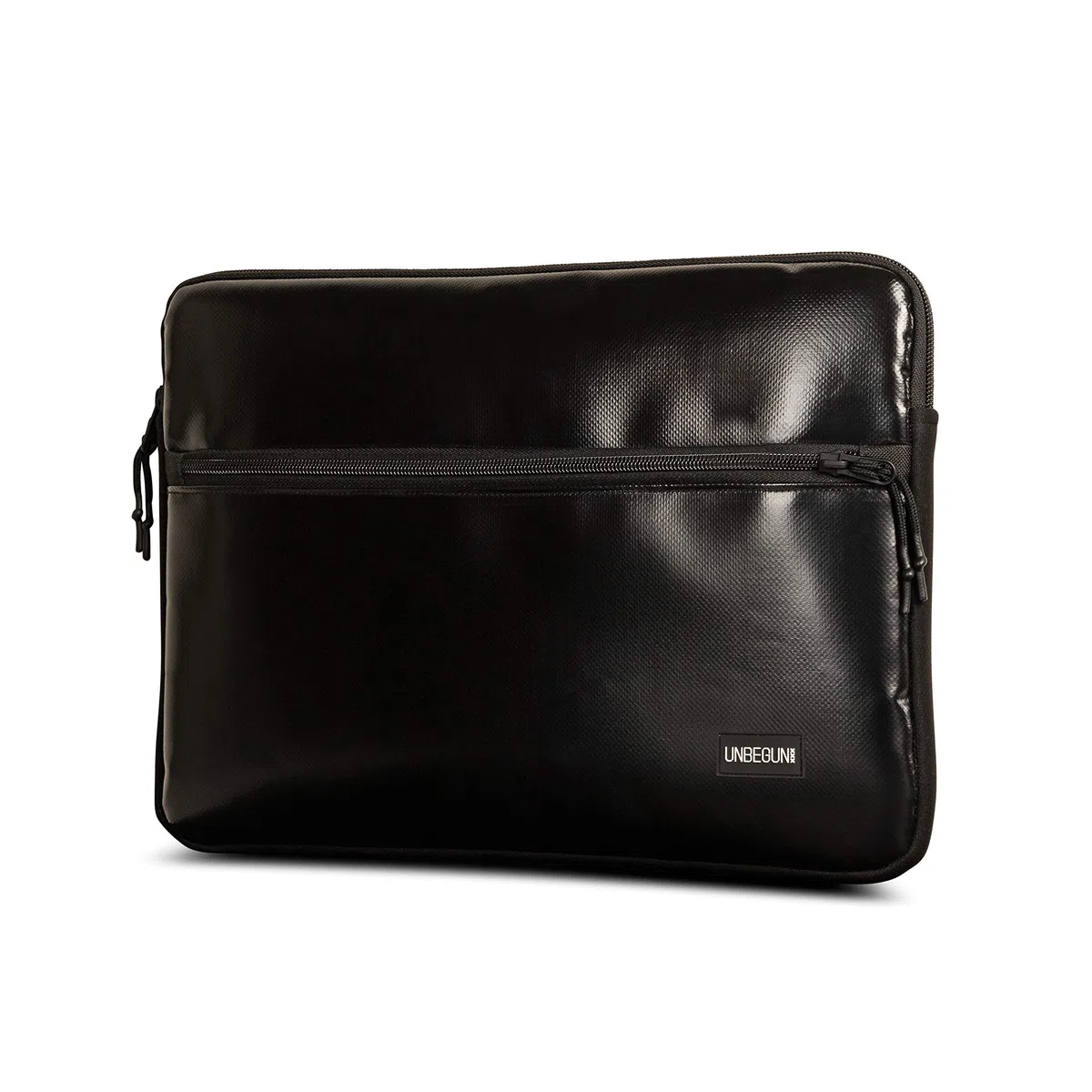 Étui pour MacBook Pro 13 avec compartiment (en tissu upcycle) - Housse pour ordinateur portable noire pour MacBook Pro 13" (2018/2019/2020)