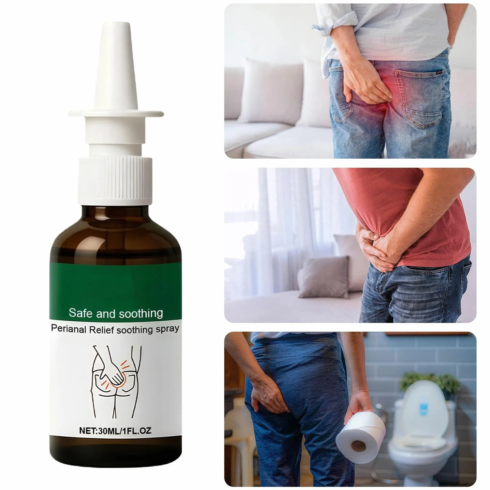 Spray De Soin Périanal - Soins De La Peau, Solution D'hygiène Liquide Naturelle À Absorption Rapide