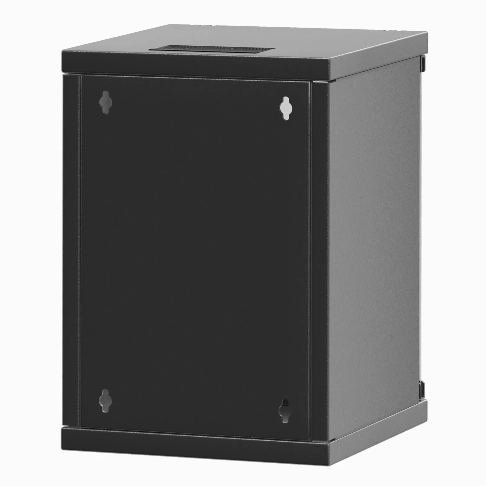 hb-digital Armoire réseau 9HE - Montage mural - Porte en verre - Serrure - Boîtier mural pour routeur EDV - Panneau de brassage - Charge maximale : 30 kg - Robuste - Profondeur : 300 mm -