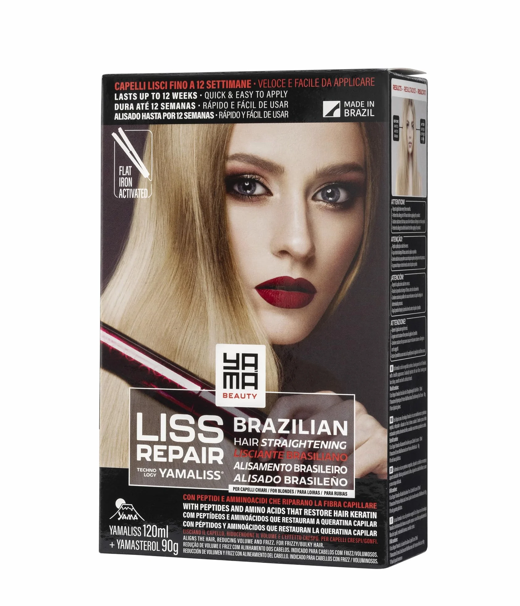 Yama Yamaliss LISS REPAIR KIT Lissage brésilien à la kératine 120 ml + 90 g pour cheveux clairs