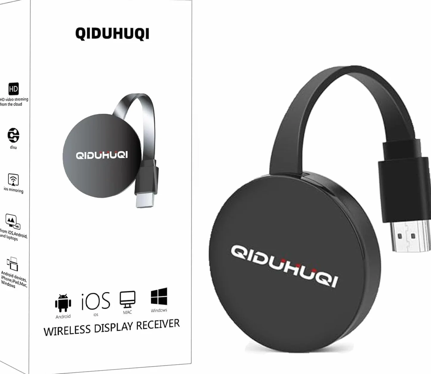Wireless HDMI Dongle 2.4GHz Miracast Airplay DLNA Android iOS iPhone iPad
