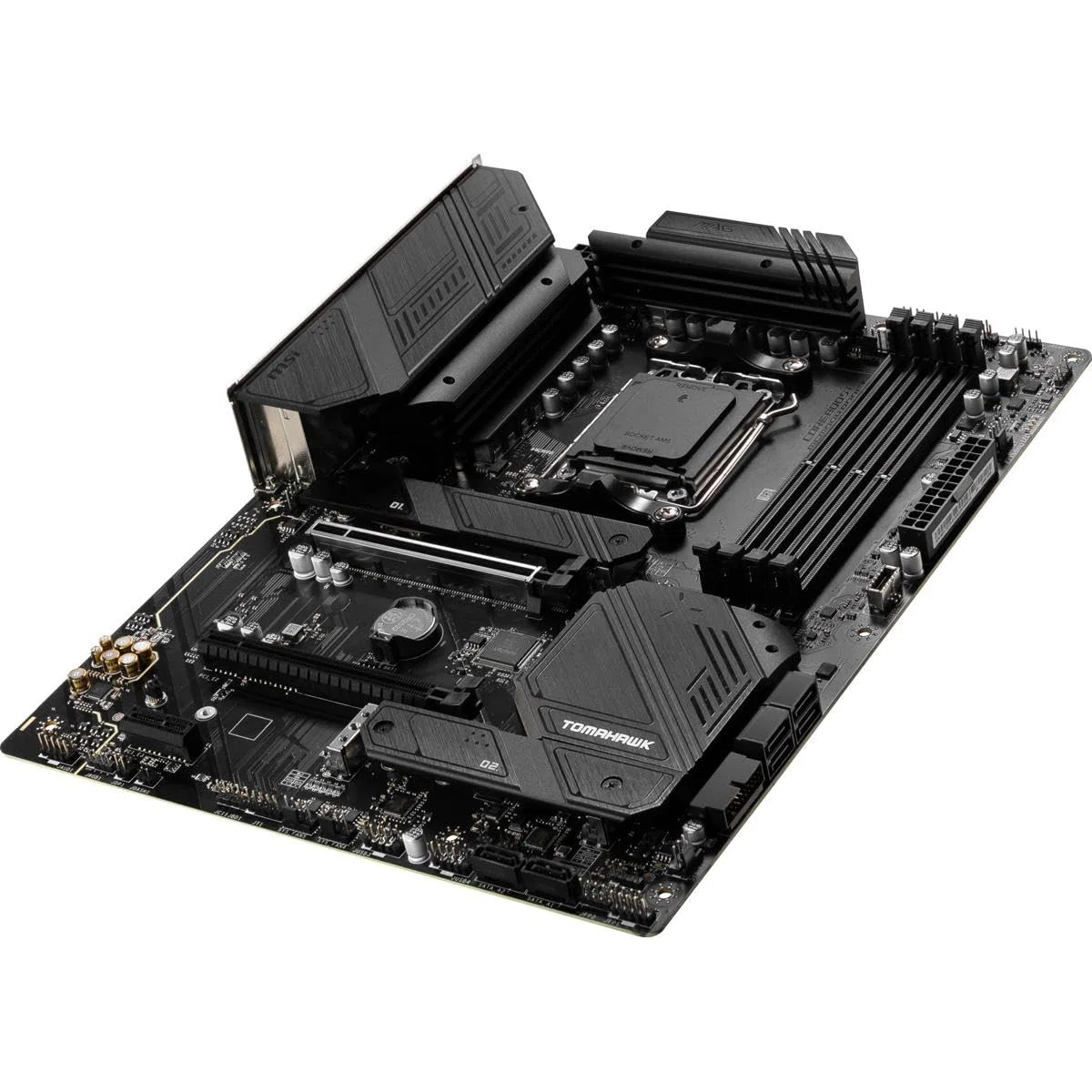 MSI MAG B650 Tomahawk Carte mère de Jeu WiFi AMD AM5, ATX, DDR5, PCIe 4.0, M.2, SATA 6 Go/s, USB 3.2 Gen 2, HDMI/DP, Wi-FI 6E, AMD Ryzen 7000 Series Processeurs de Bureau