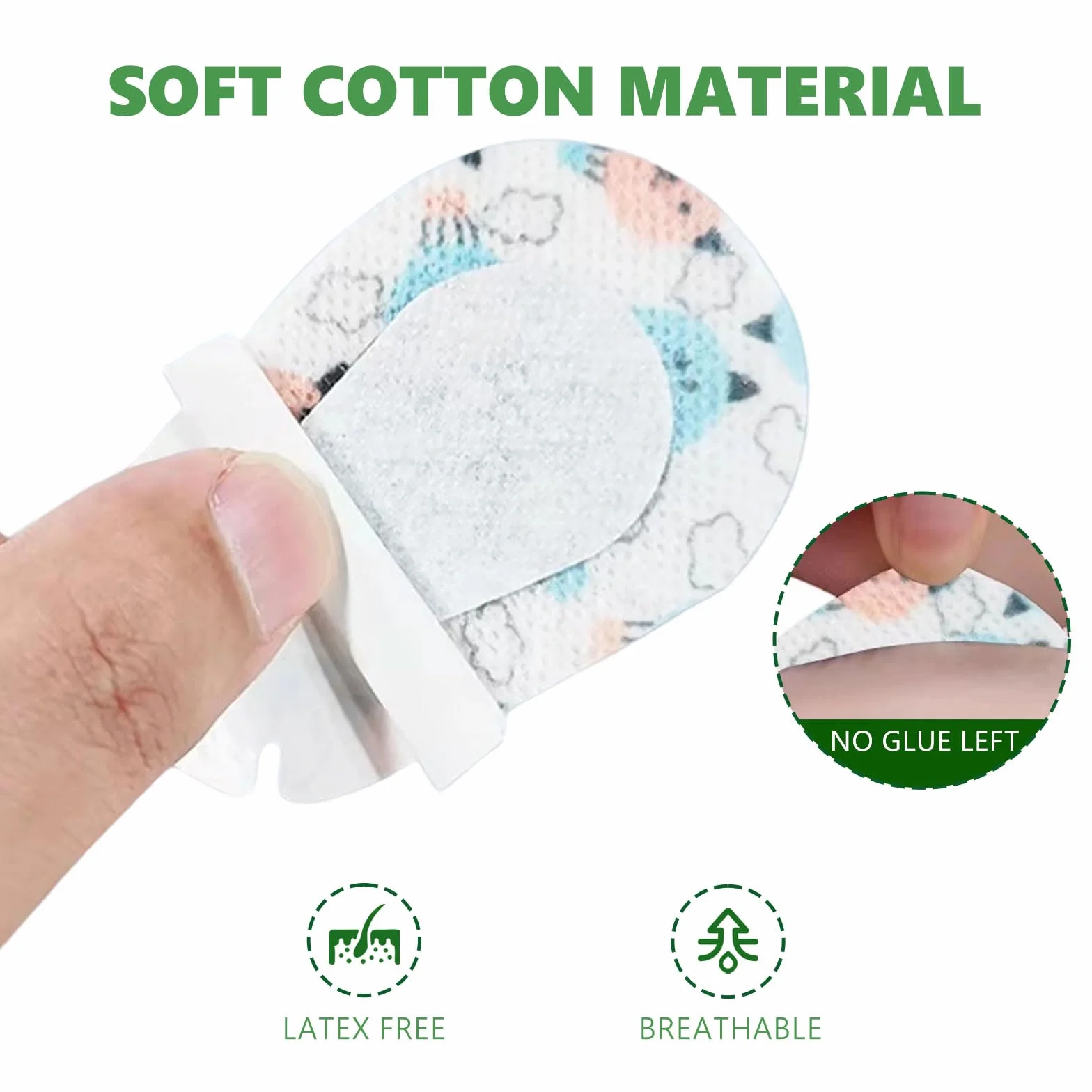 Pansements Oculaires pour Enfants et Adultes, 30 Pièces Patchs Adhésifs Respirants pour Traitement de l'Amblyopie (7,5x5cm)