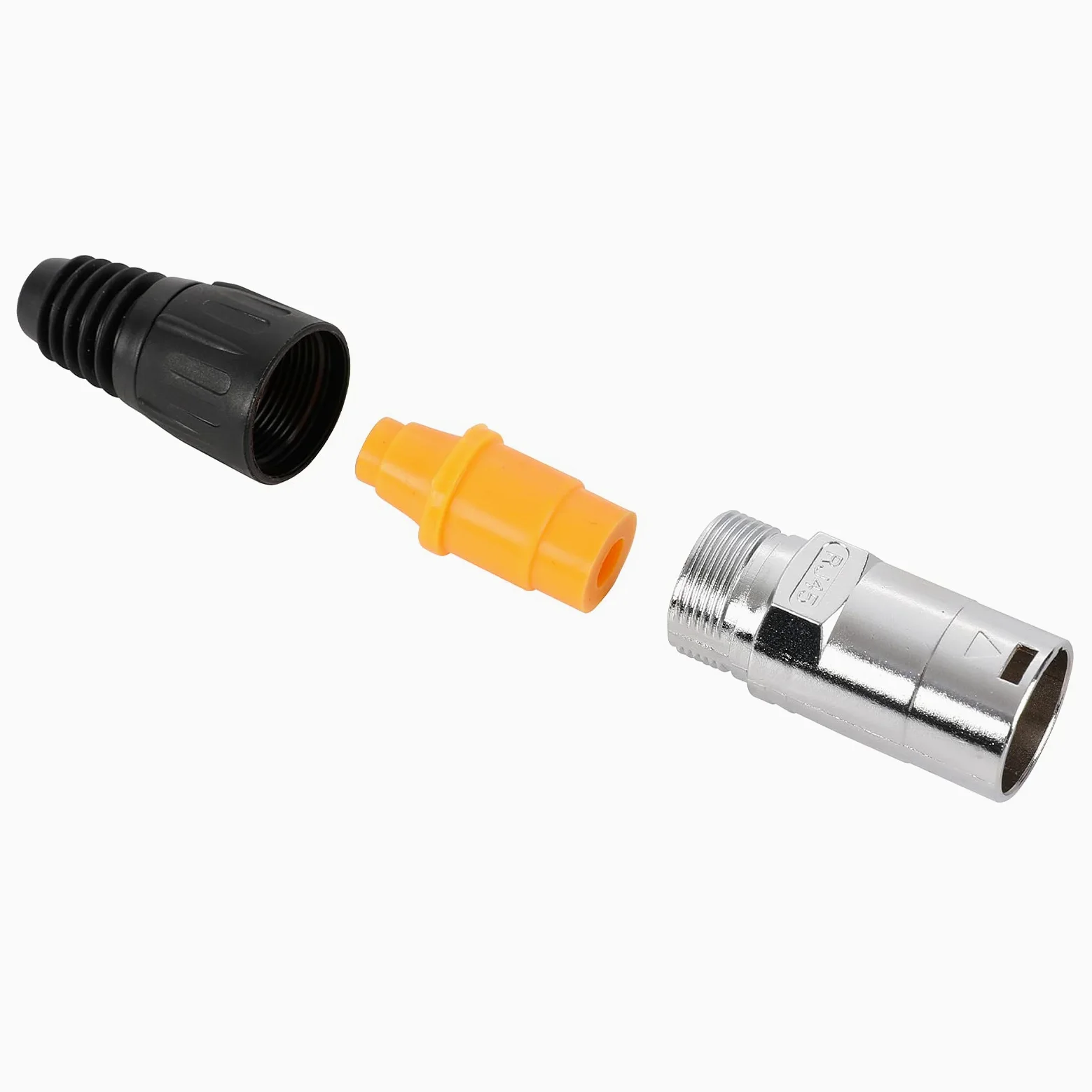 Lot de 10 connecteurs ronds étanches à la poussière IP65, compatibles avec RJ45 Cat5/5e/6 8P8C femelle Ethernet panneau de montage blindé étanche