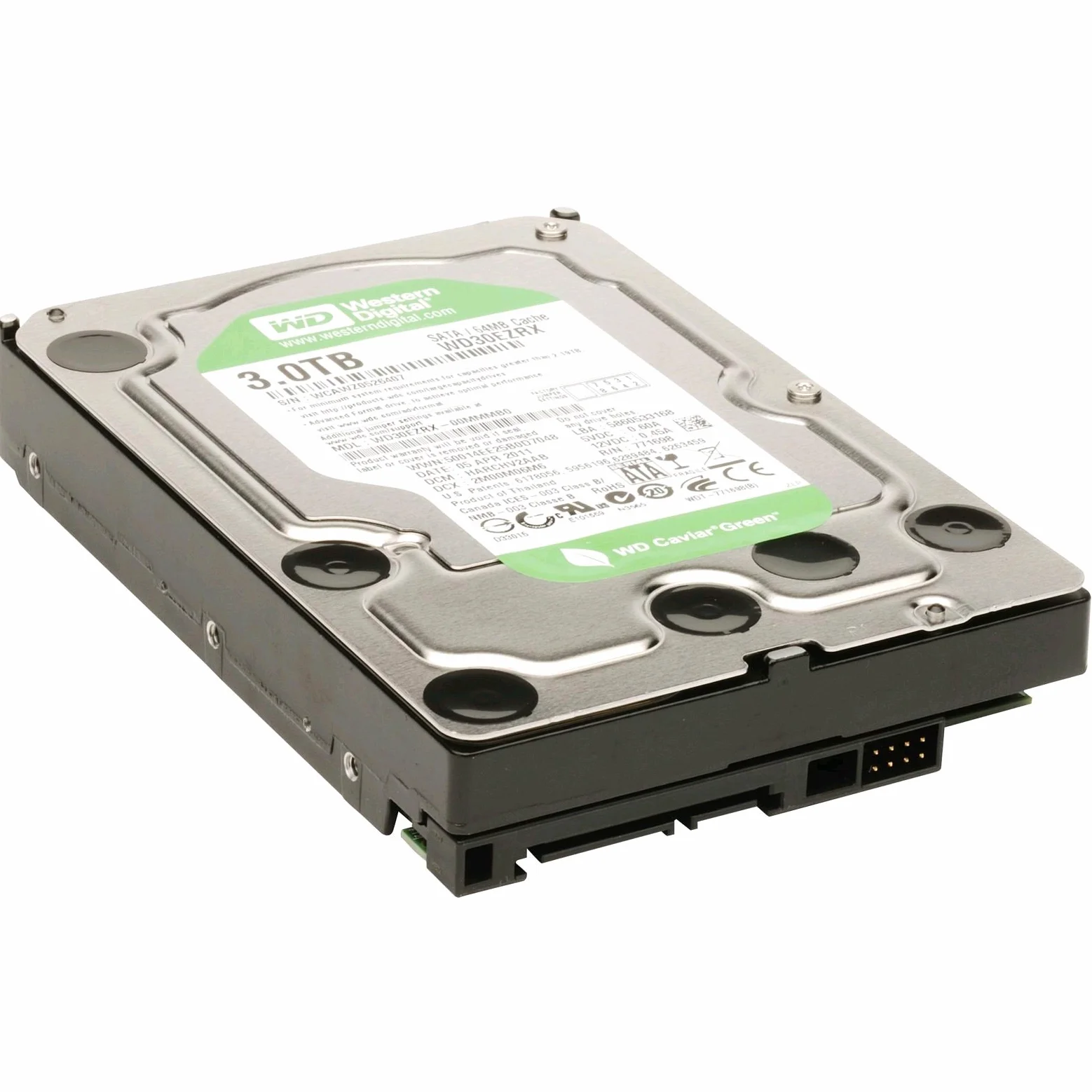 WD Green Disque dur interne (Bulk) Desktop Mainstream 3 To 3,5 pouces SATA intellipower- Modèle aléatoire