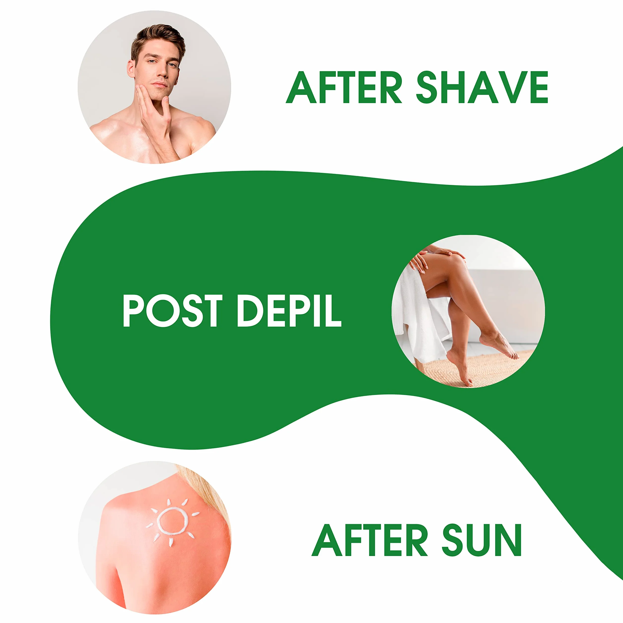 Gel d'aloe vera pur 100% naturel hydratant apaisant 500 ml