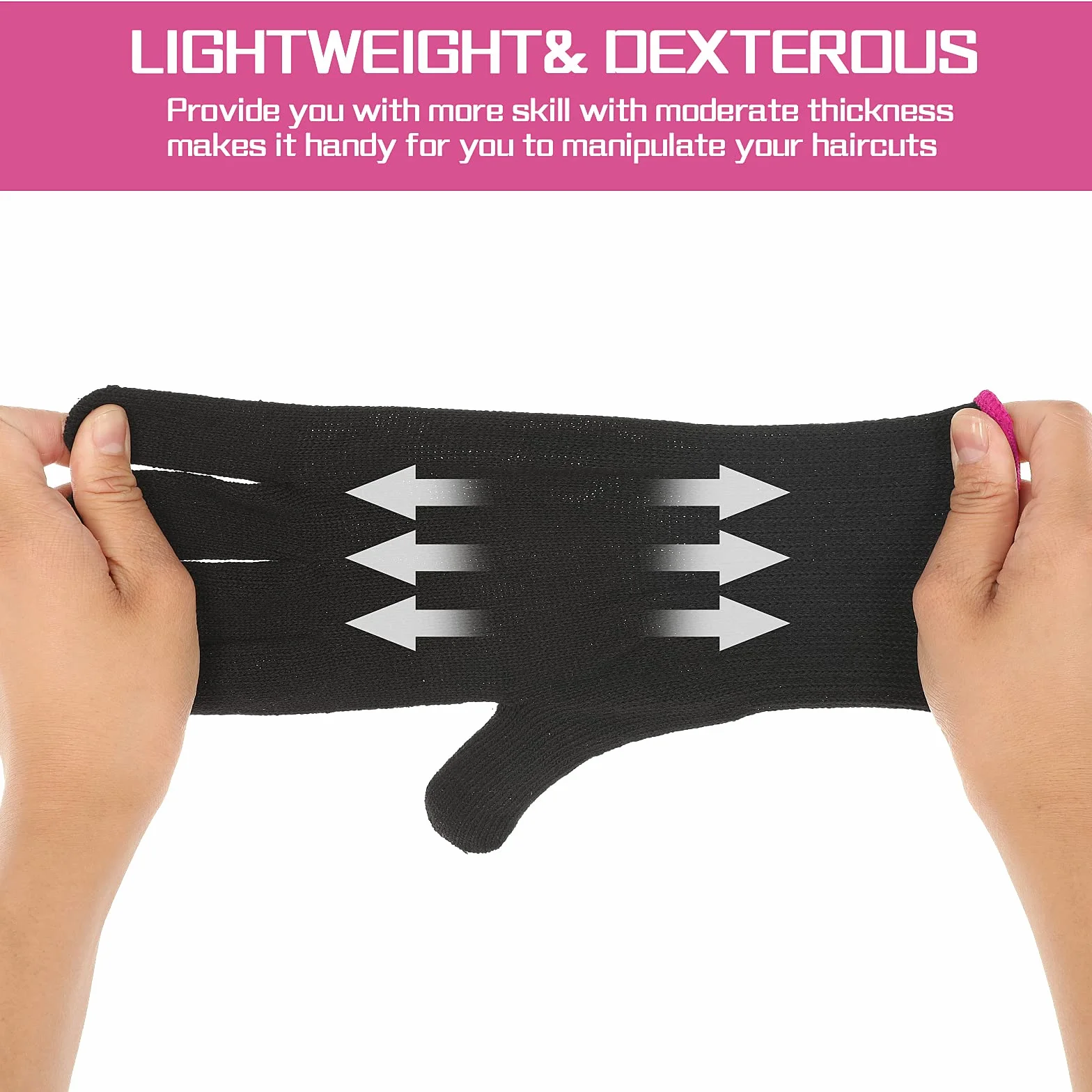 Gants de coiffage professionnels résistants à la chaleur pour fer à friser, lot de 2