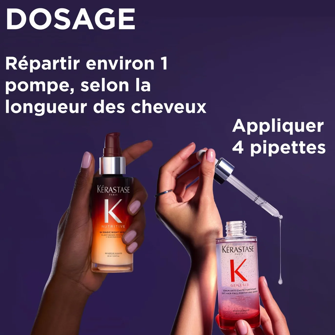KÉRASTASE Sérum Génésis Anti-Chute et Anti-Casse 90ml + Sérum Nutritive 8h Night 30ml