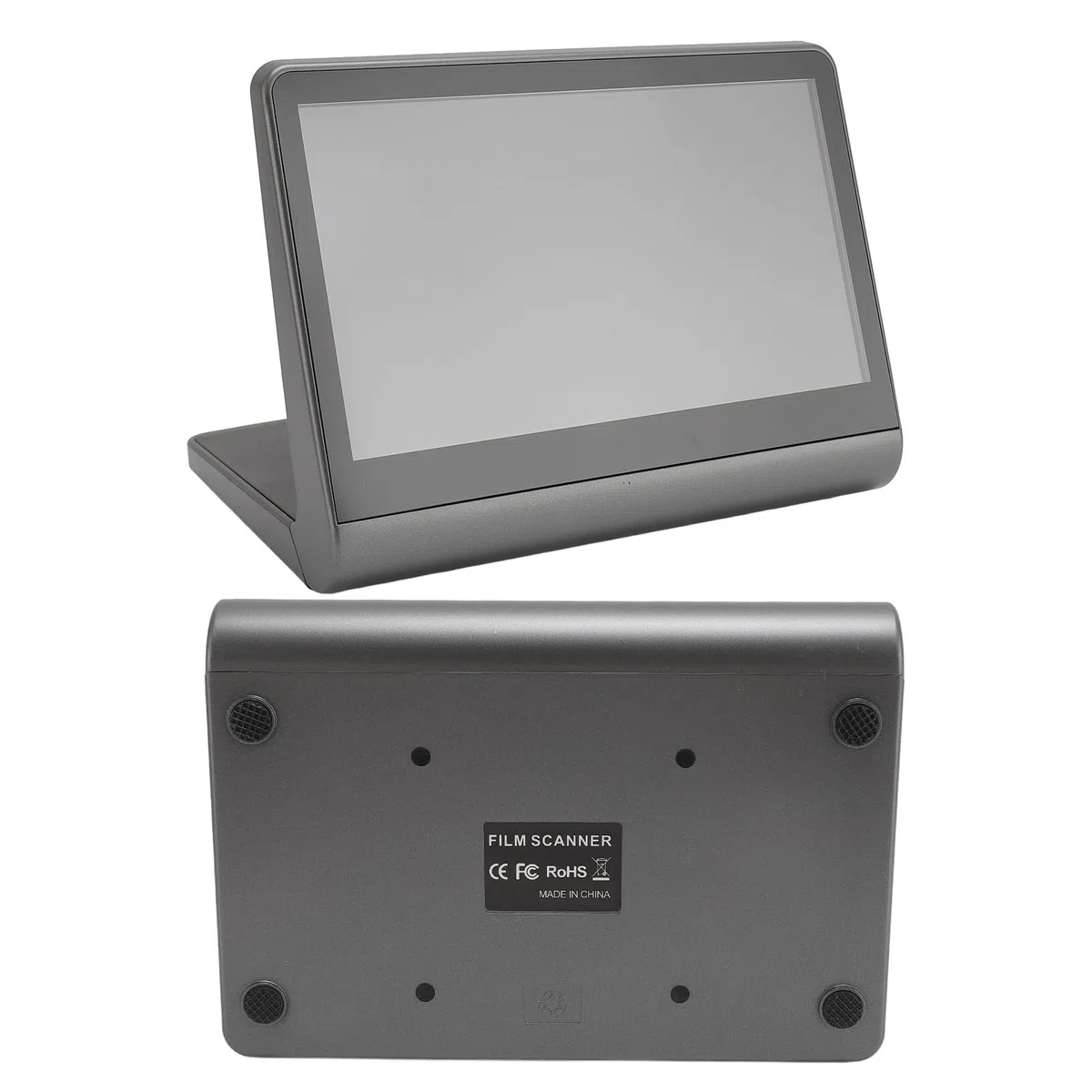 Scanner de Film, Scanner de Film et de Diapositives avec écran LCD 7 Pouces, Convertit 135 Diapositives Monochromatiques de Film Super8 126KPK 110 en Photos Numériques JPEG 48MP,