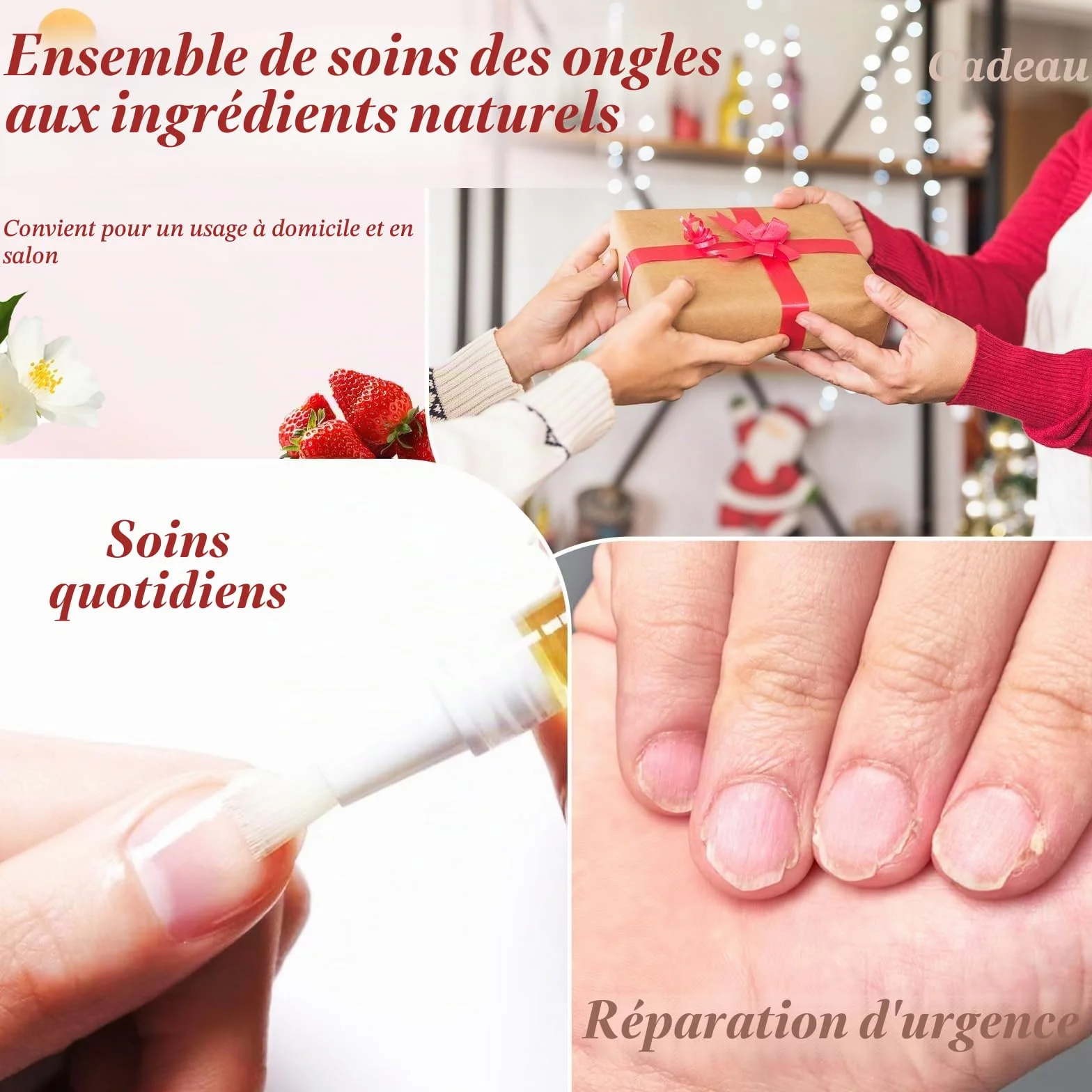 Huile Cuticules Ongles Stylo, 8 Pcs Mix Taste avec 8 Parfums, Soin Nutrition Ongles