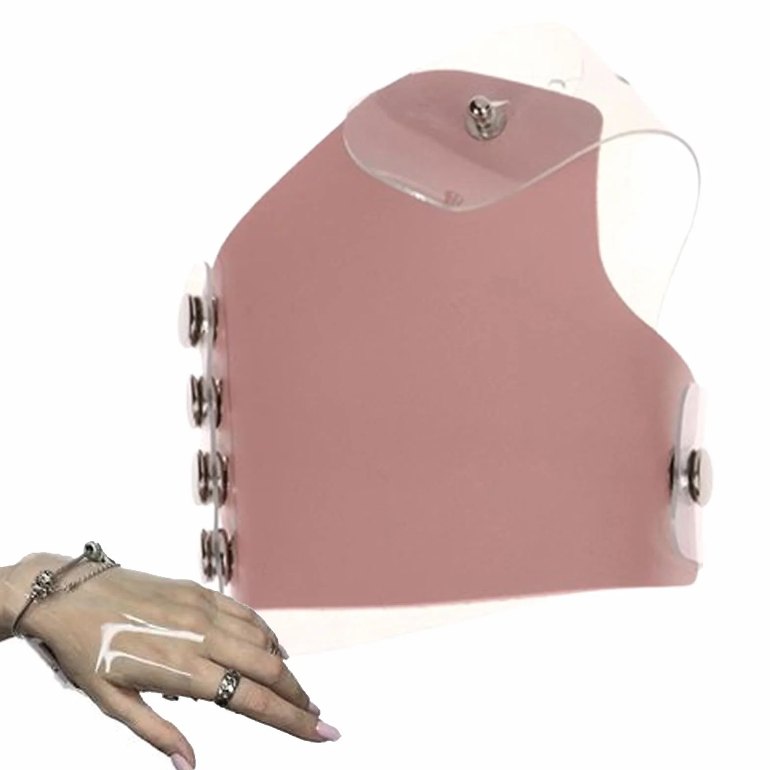 Palette de gants cosmétiques en cuir Mélangeur à main Outils beauté Kit accessoires maquillage