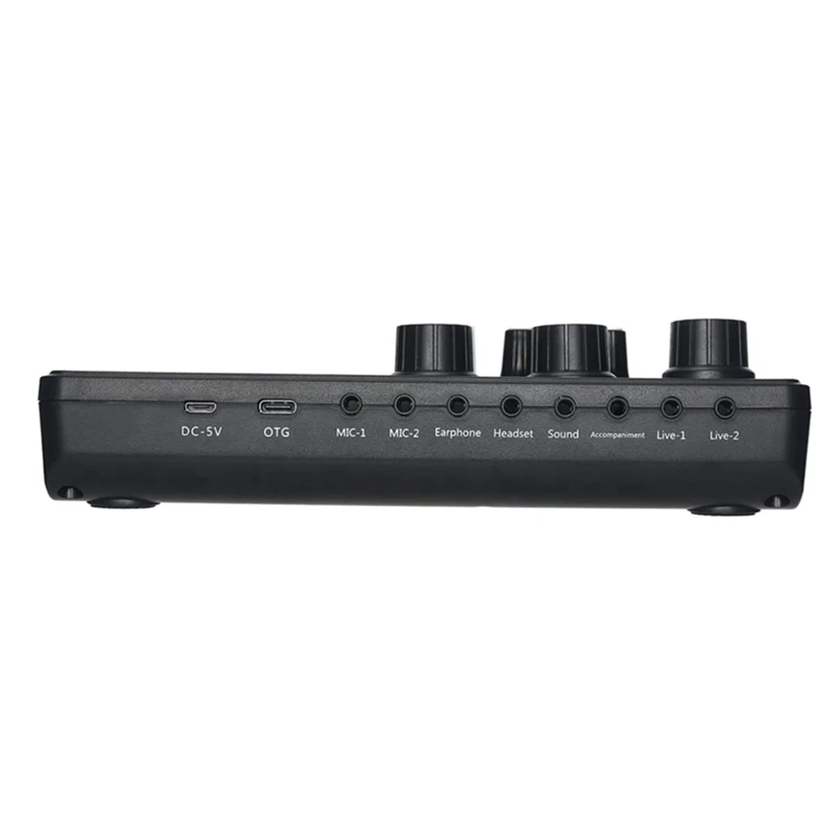 MRKU Mixeur Audio Professionnel, Mini Carte Son Externe en Direct pour l'enregistrement de Musique en Direct, Le karaoké et Le Chant