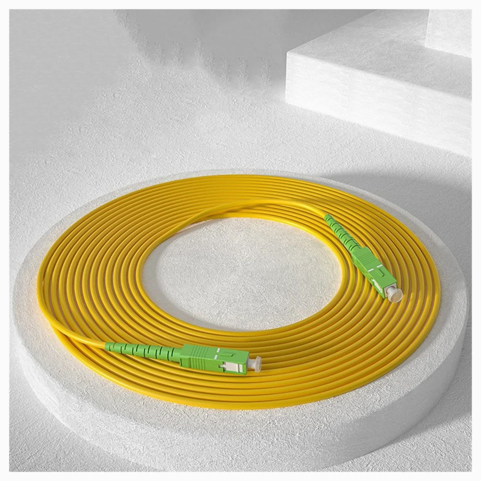 Lot de 10 câbles à fibre optique monomode SC AC Simplex 2,0 mm 9/125 um FT-TH Patch fibre optique Jumper Fibra Optica(30M 1PCS)