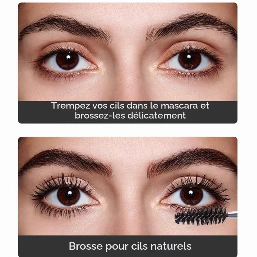 Lot de 4 brosses à cils peigne portable pour extension de cils et levage des sourcils réutilisable