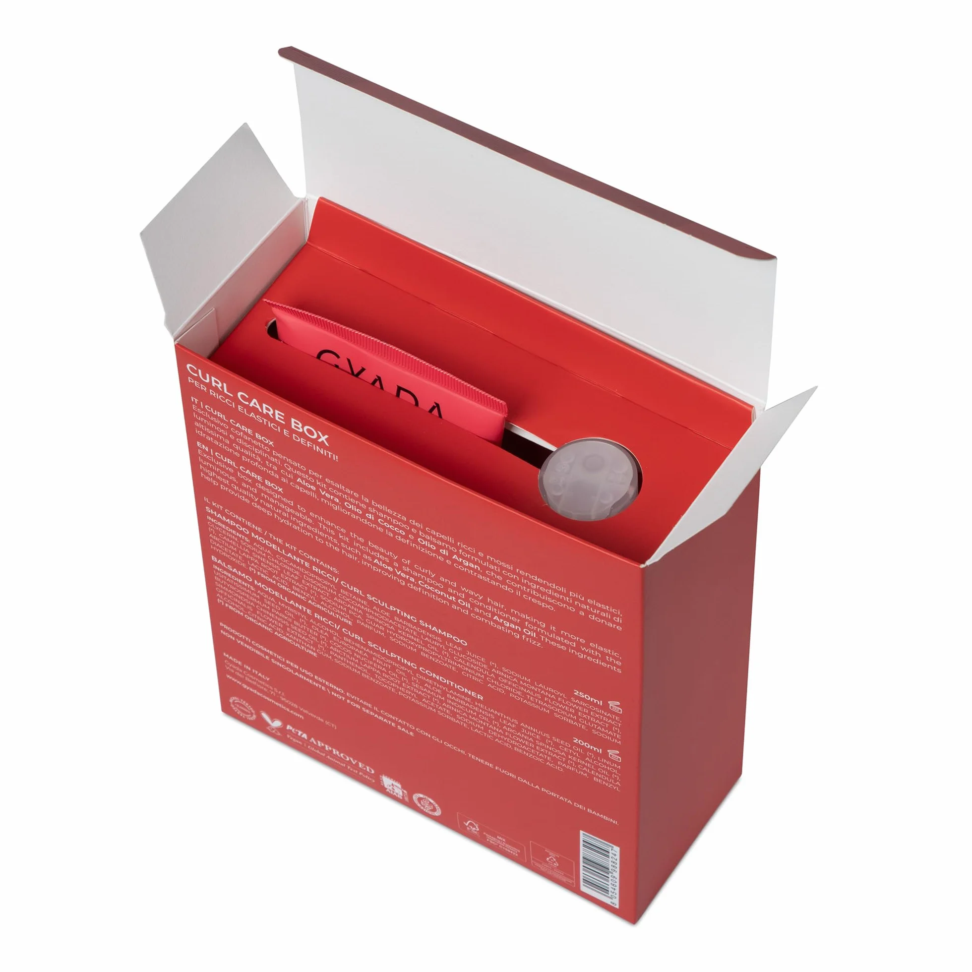 GYADA COSMETICS Coffret Soins de Boucles Kit Shampooing Après-Shampoing 250 ml 200 ml