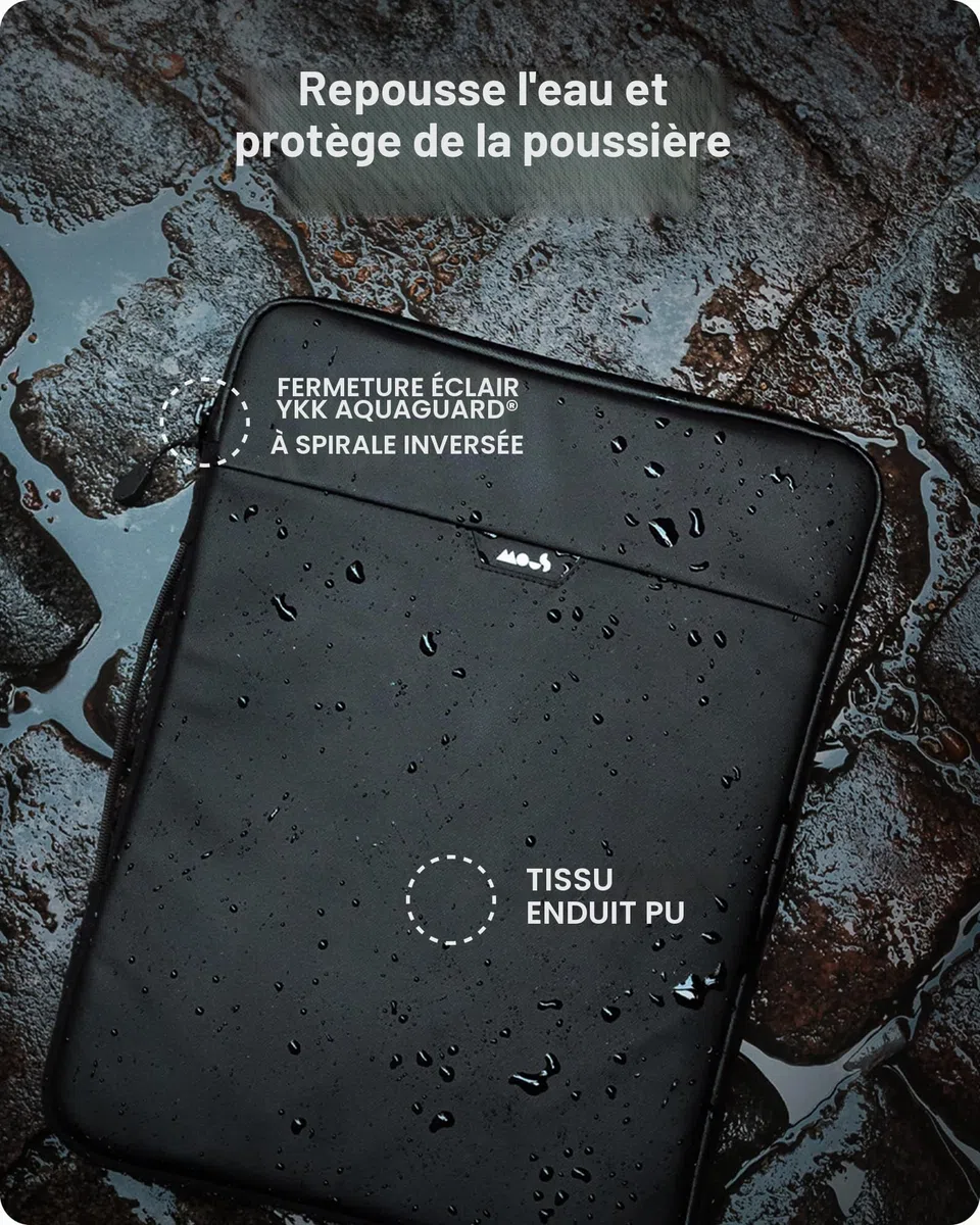 Mous - Housse MacBook Pro 14 Pouces avec Poignée Ultra-protectrice et résistante à l'eau