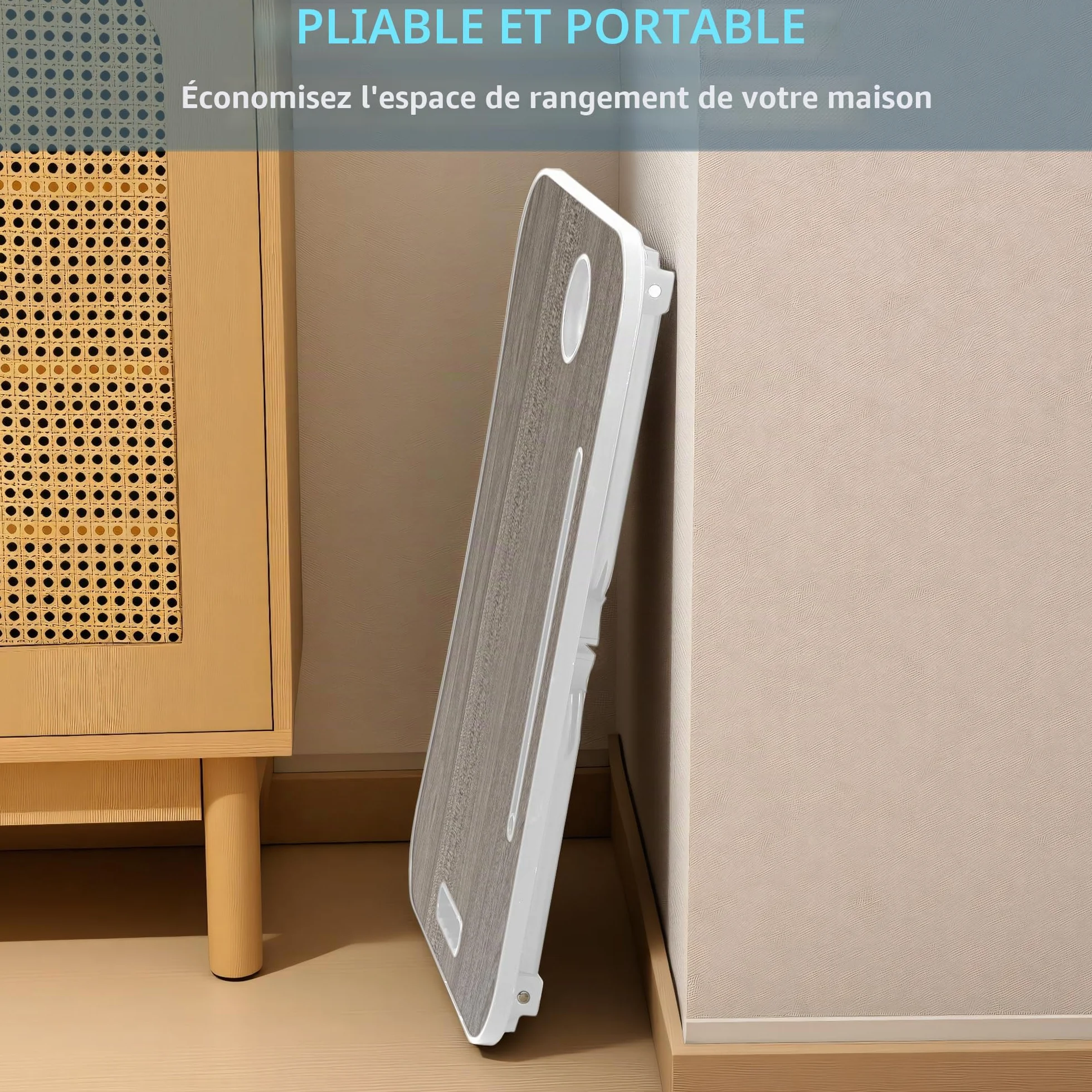 Bureau de lit pour Ordinateur Gris