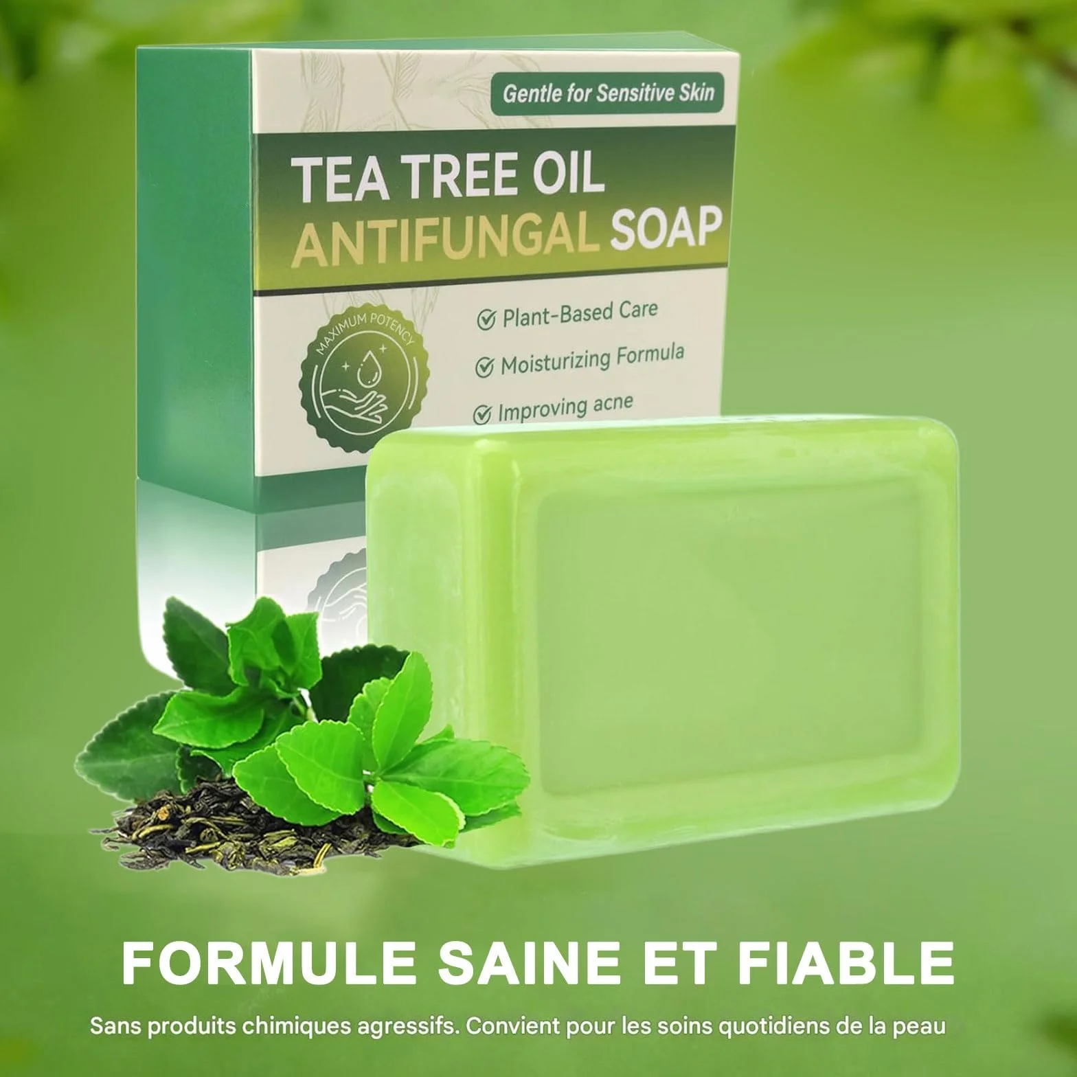 Savon Antifongique Naturel Pied d'Athlète 2pc