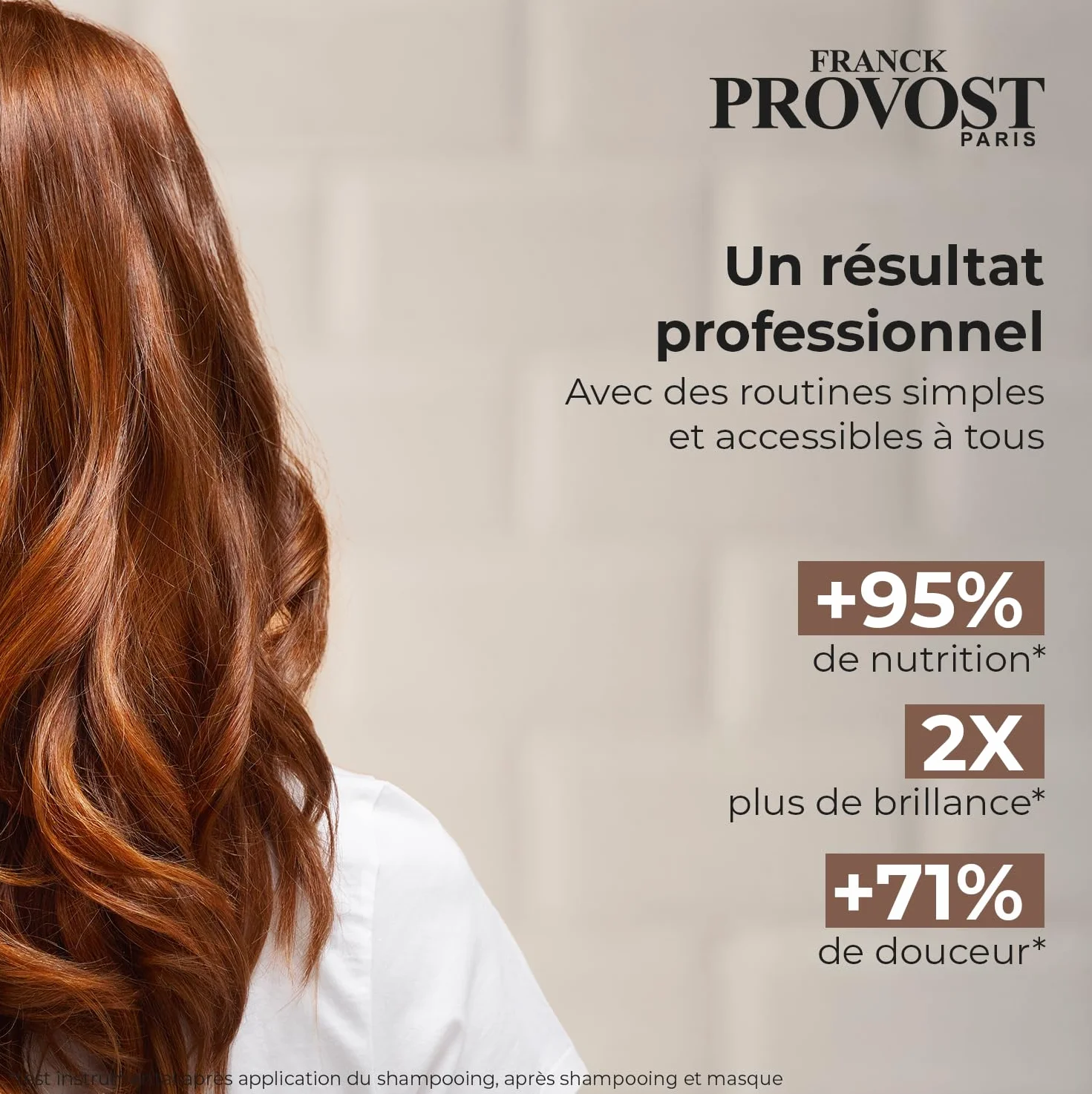 FRANCK PROVOST Expert Nutrition Soin Démêlant Professionnel Formule Riche En Soin Karité Huile De Coco Sans Silicone Sans Colorant Cheveux Secs Rêches 450 ml