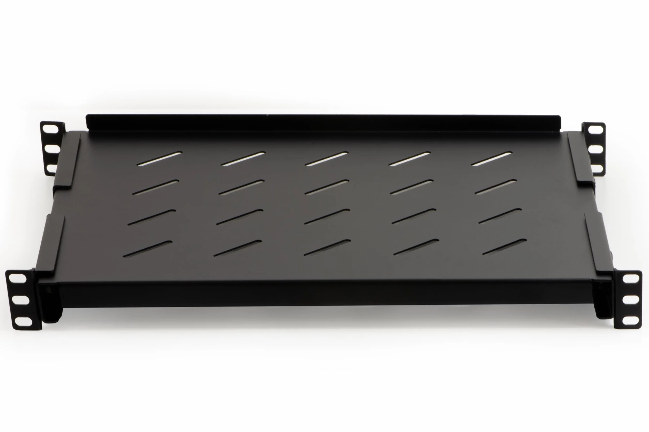 Link LKRIP350AN Étagère pour Armoire Rack 19" Extensible 350 mm avec 4 Crochets Noir