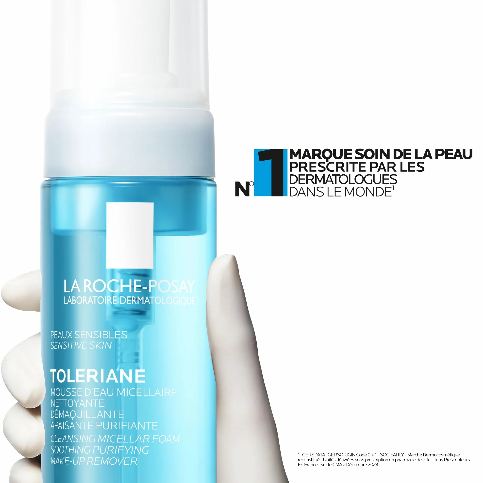 La Roche-Posay Toleriane Mousse d'Eau Micellaire Nettoyante et Démaquillante 150 ml